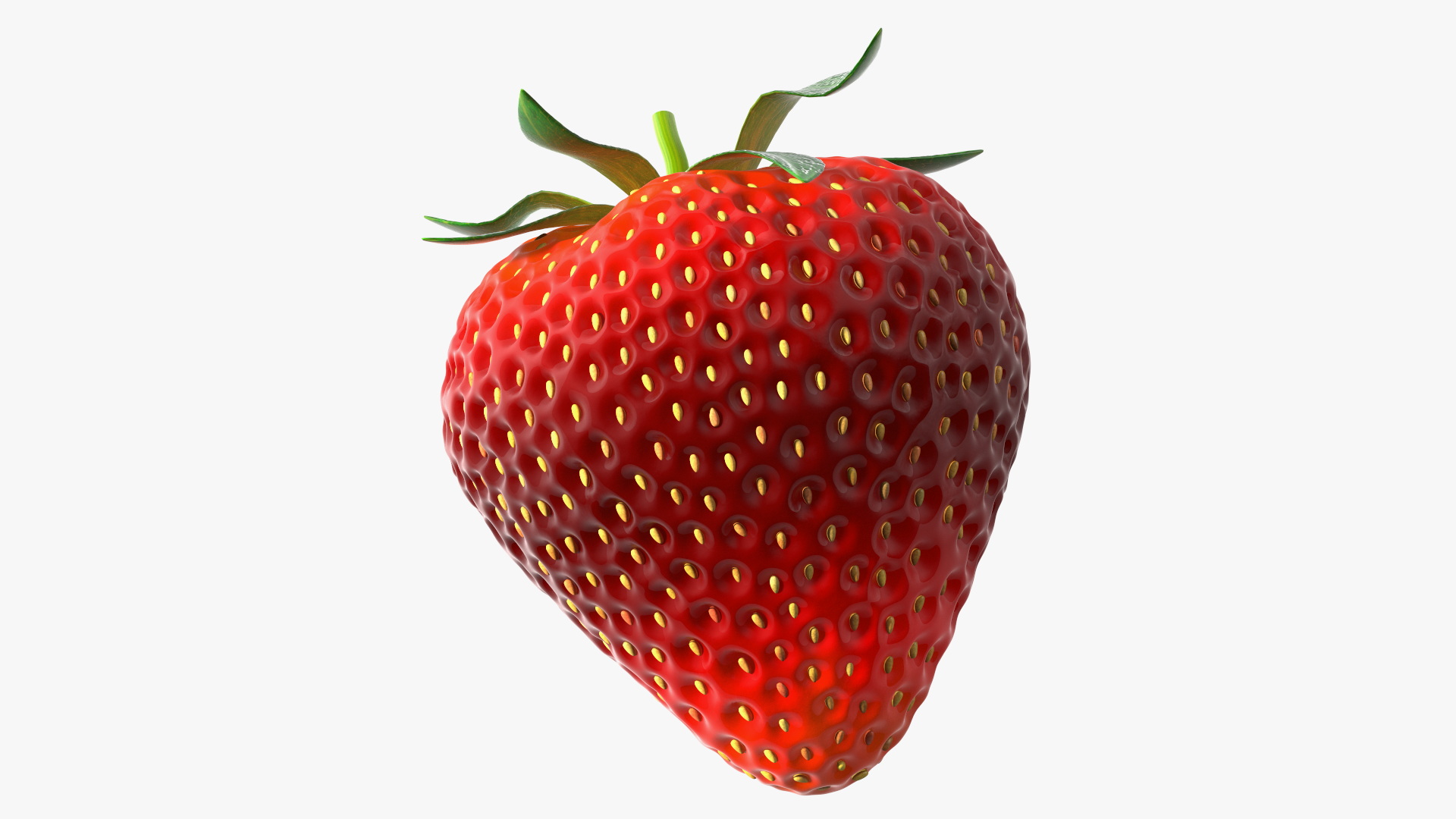 3D Fresh Strawberry