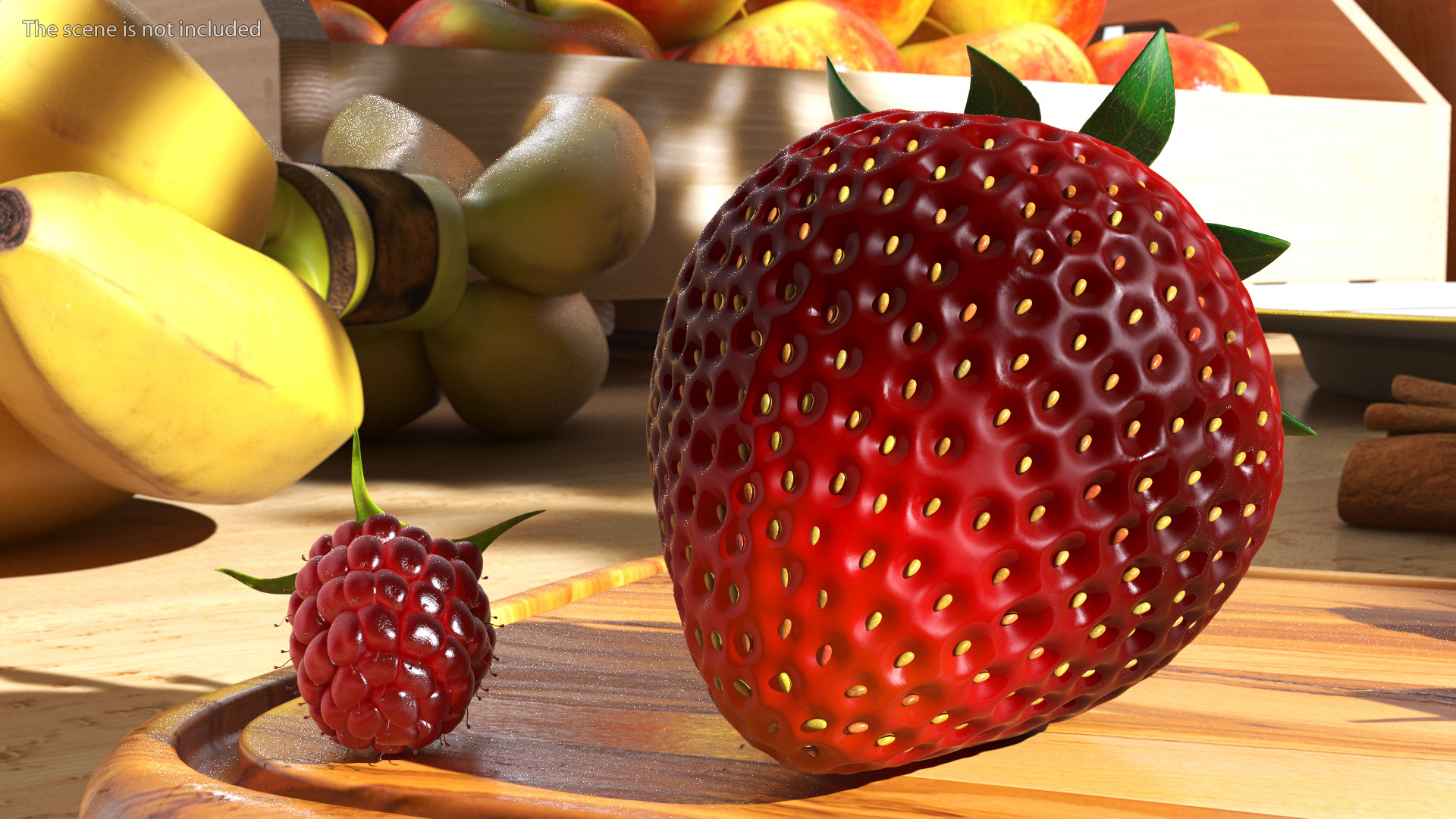3D Fresh Strawberry