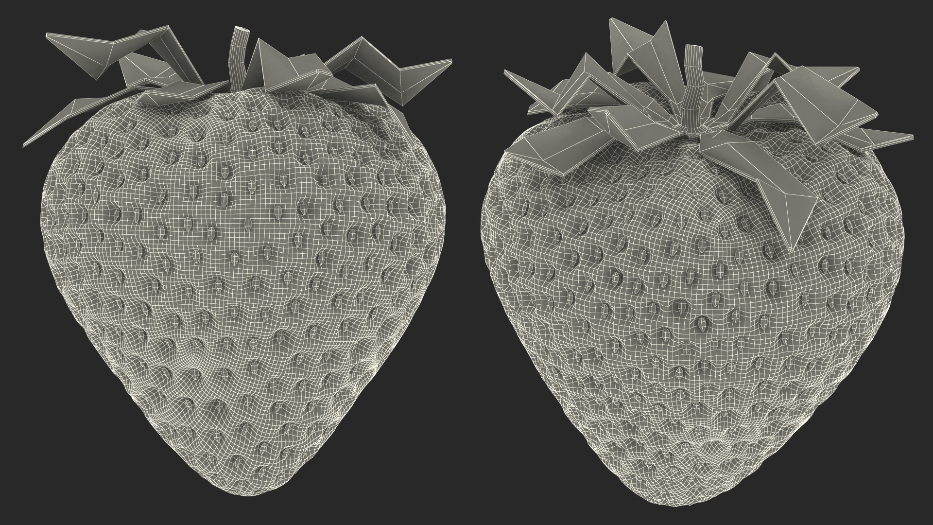 3D Fresh Strawberry
