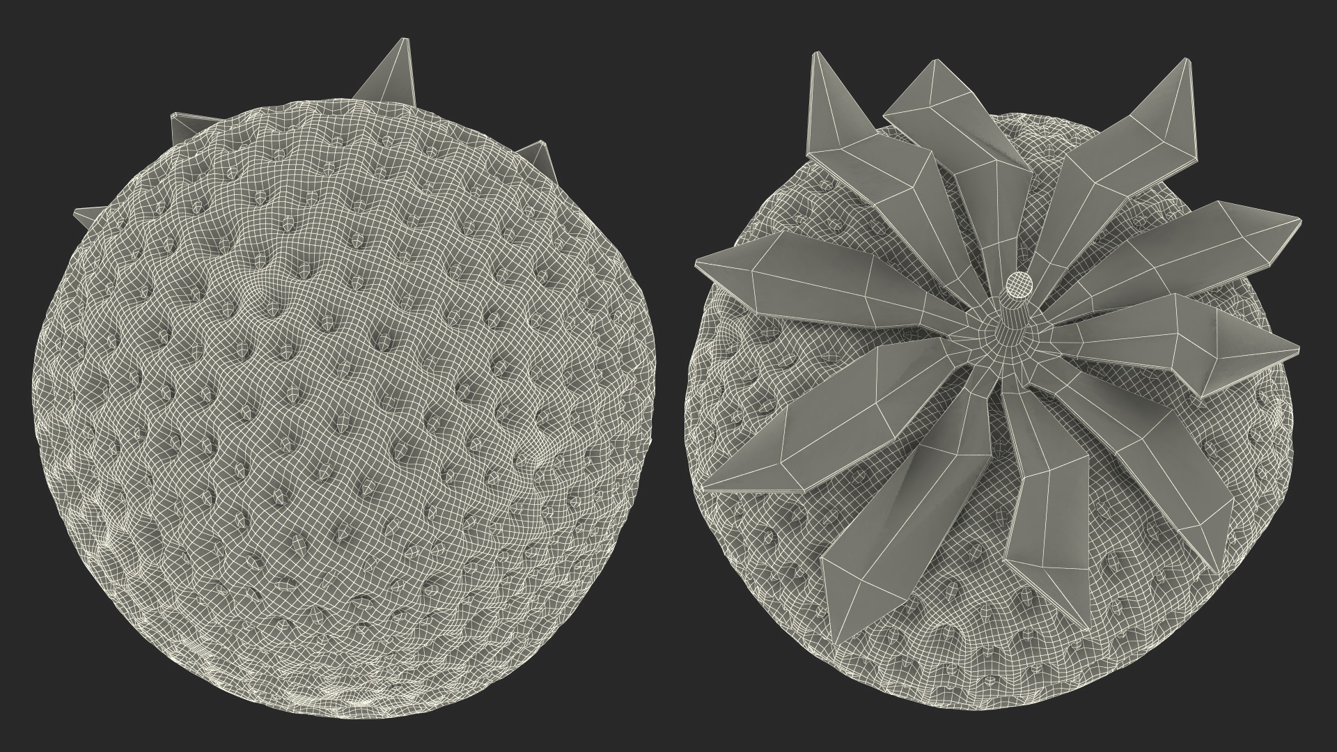 3D Fresh Strawberry