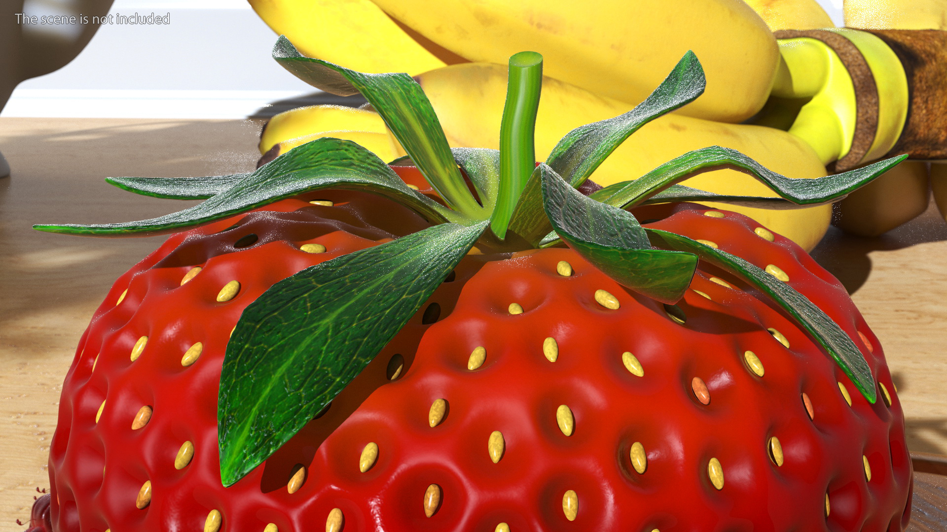 3D Fresh Strawberry