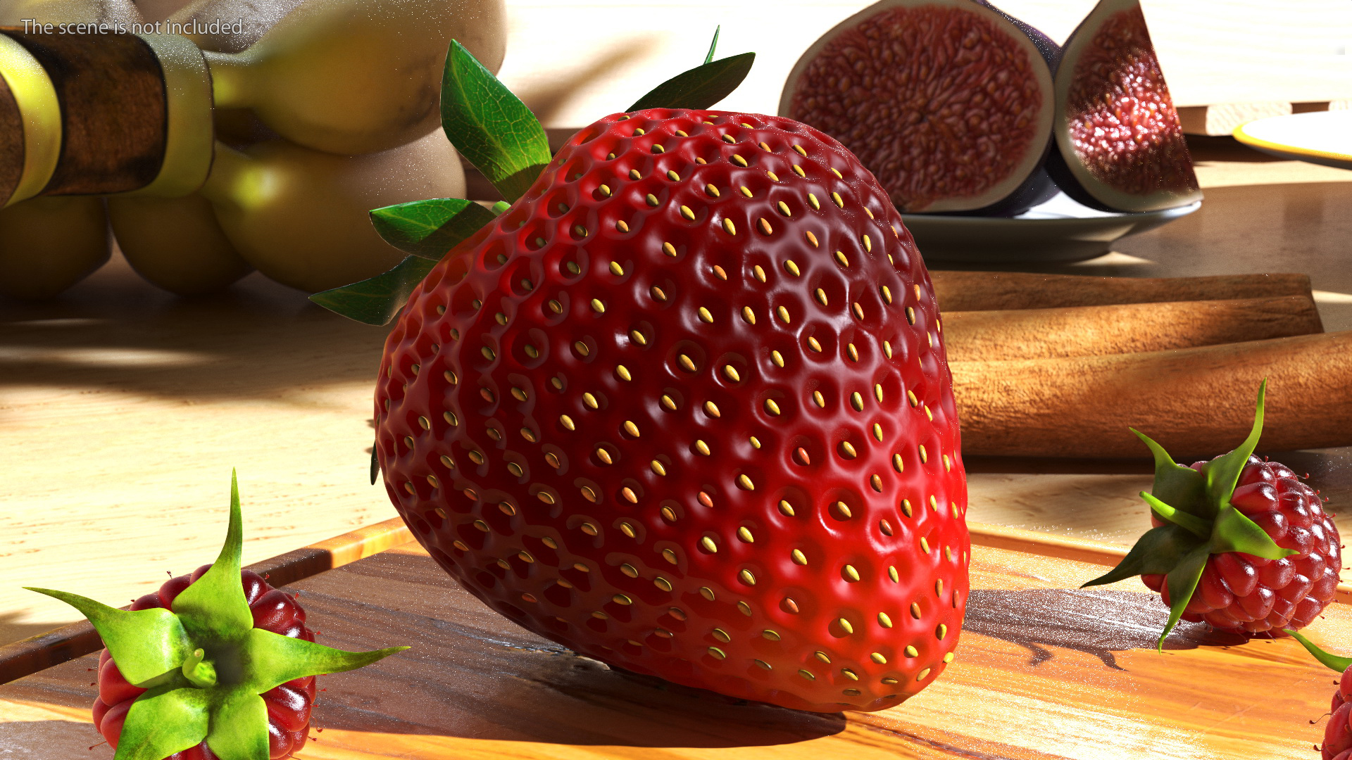 3D Fresh Strawberry