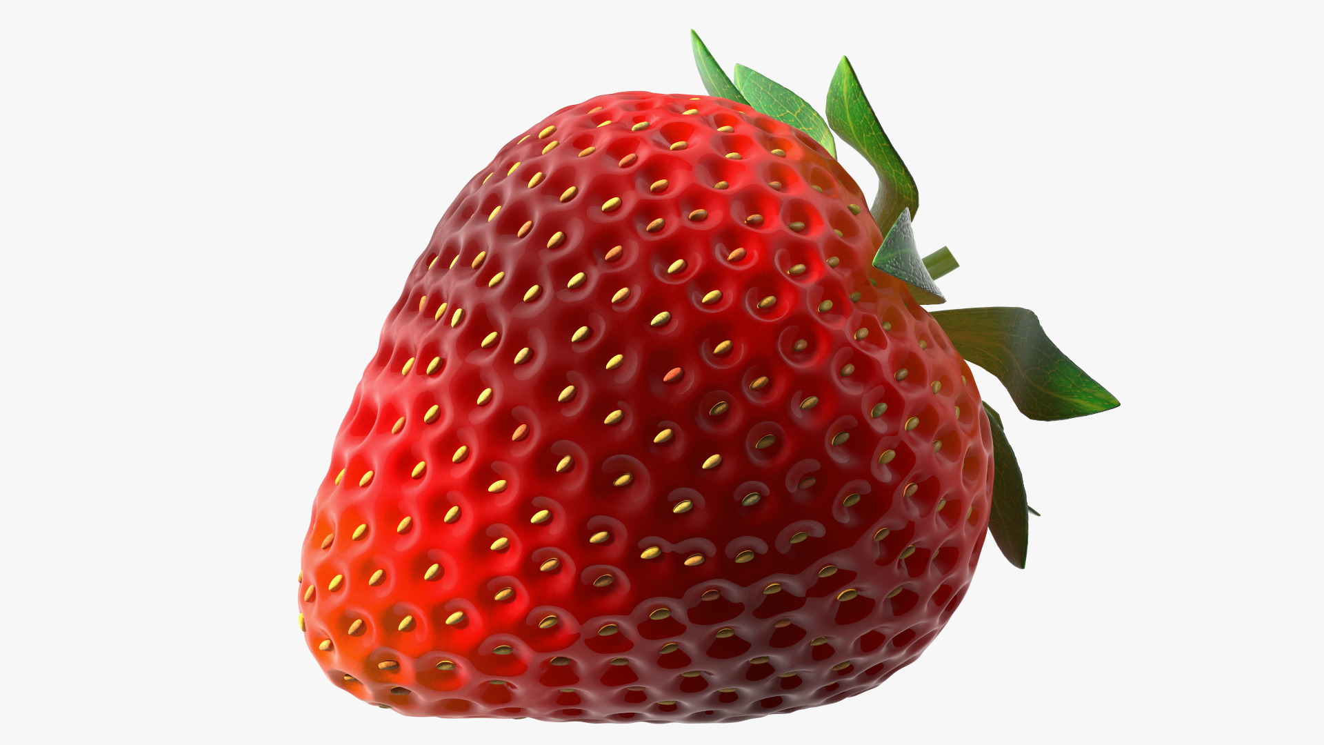 3D Fresh Strawberry