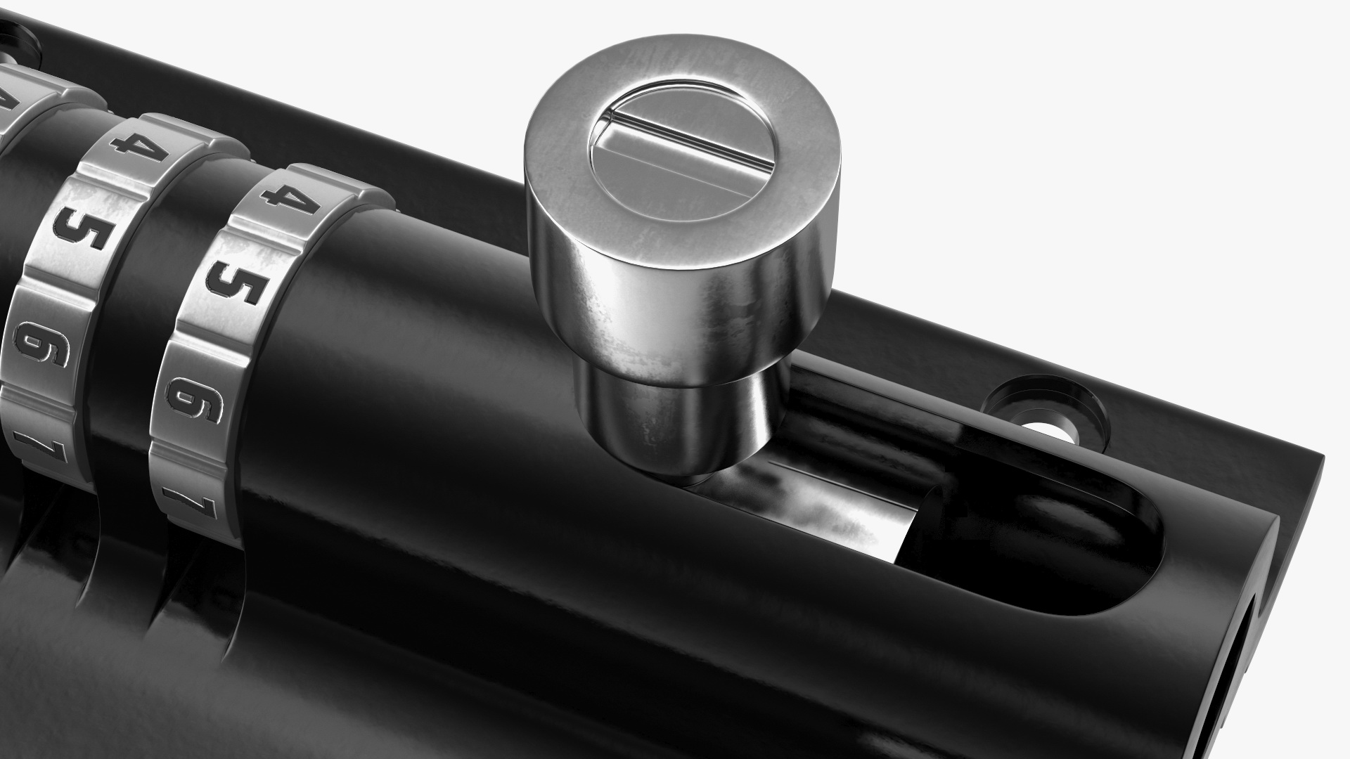 3D Combi Bolt Door Lock Black