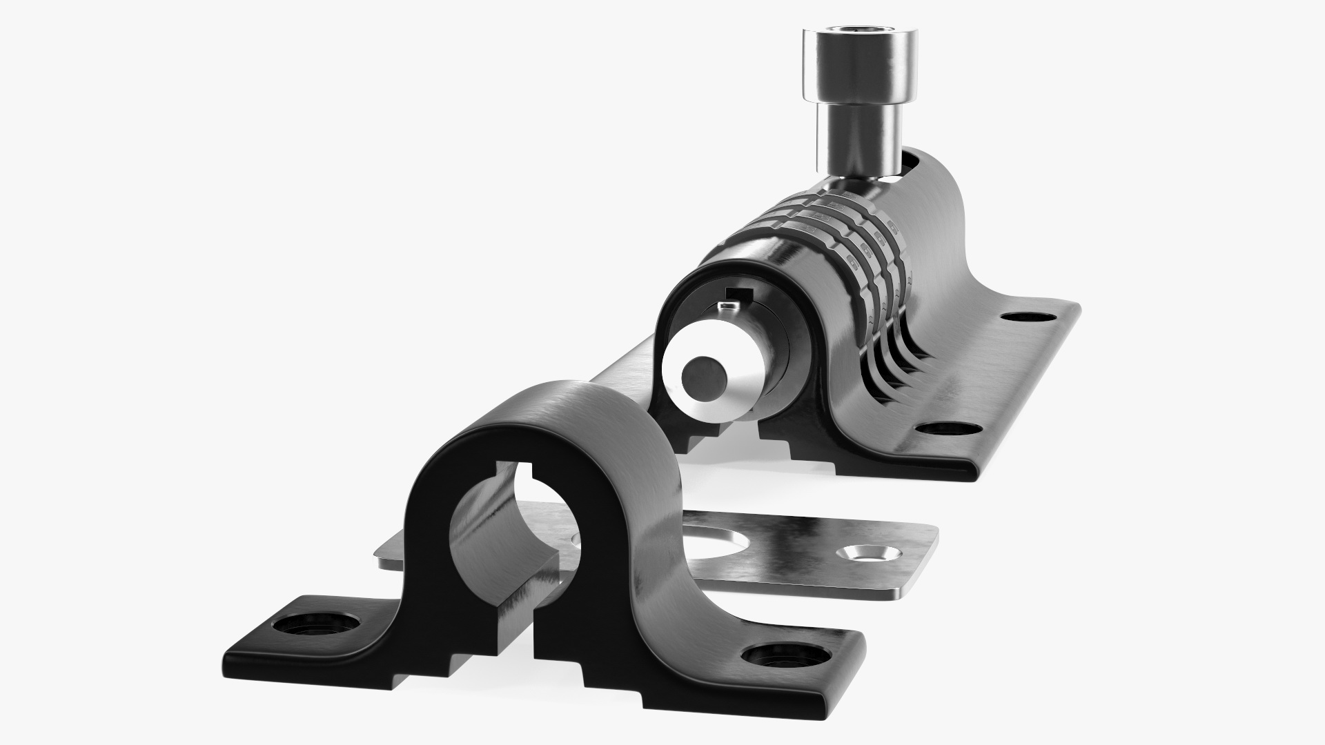3D Combi Bolt Door Lock Black