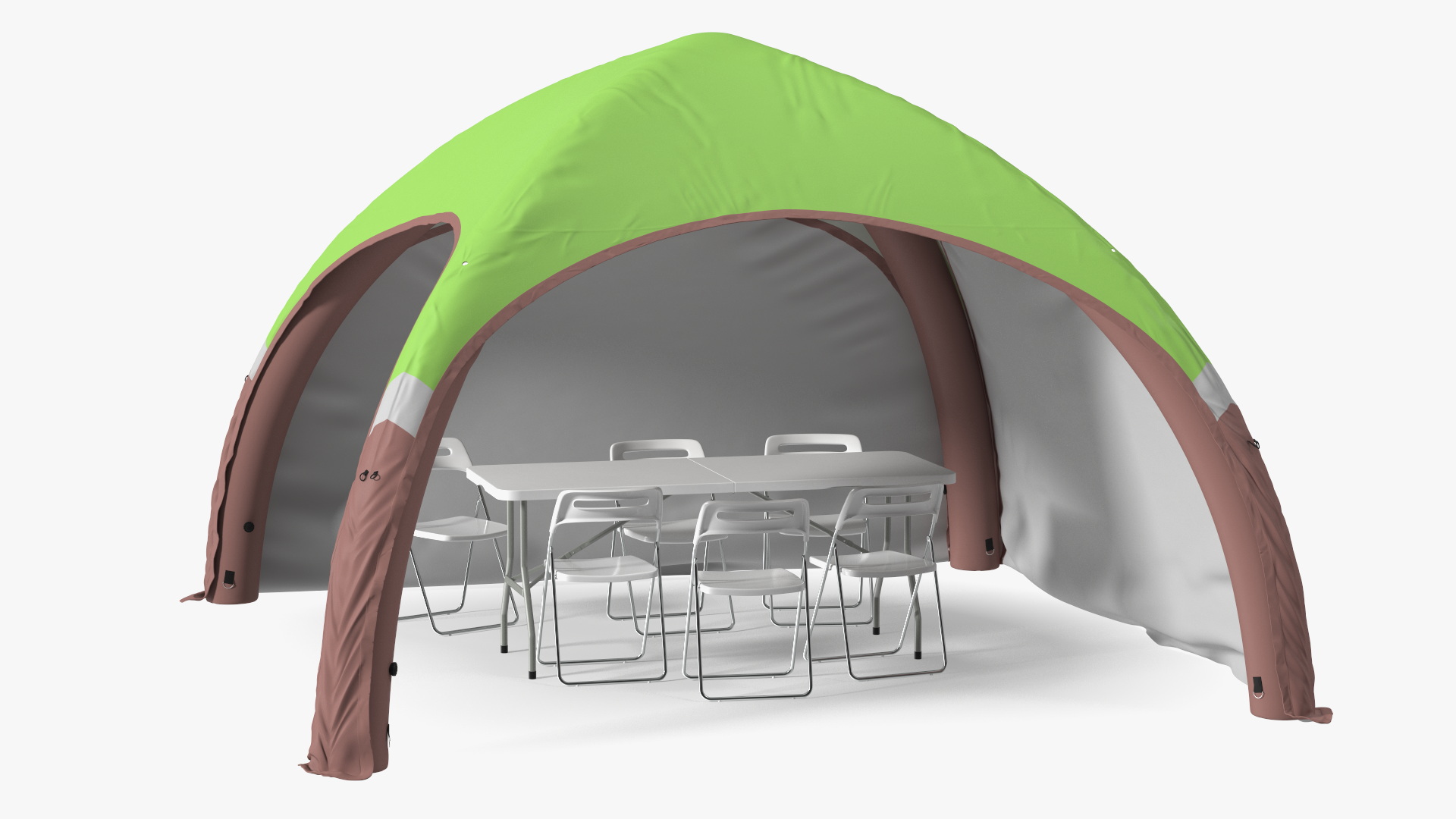 3D model Inflatable Shelter with Table and Chairs