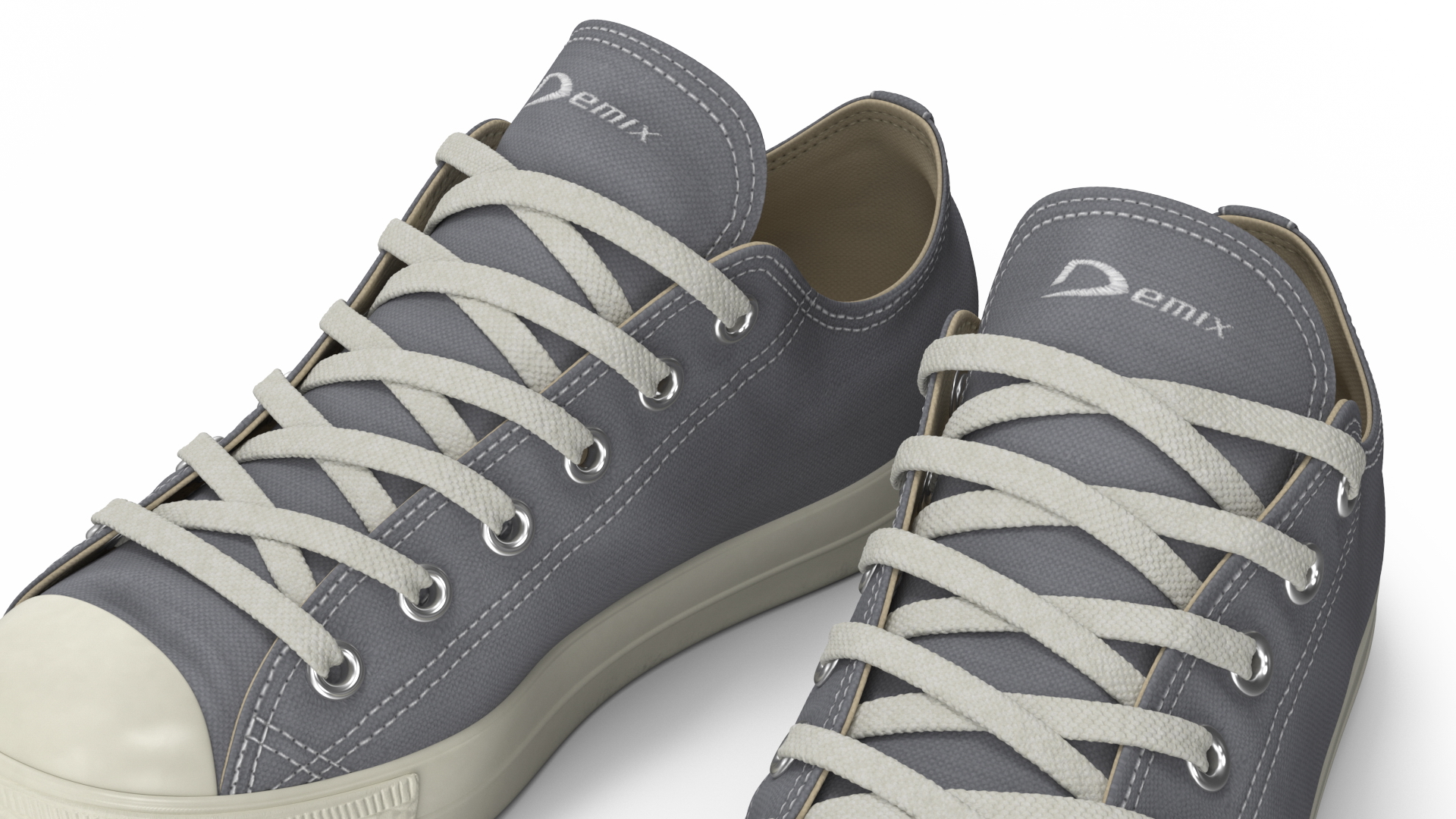 Casual Canvas Sneakers 3D