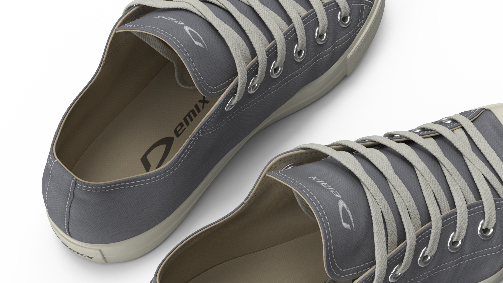 Casual Canvas Sneakers 3D