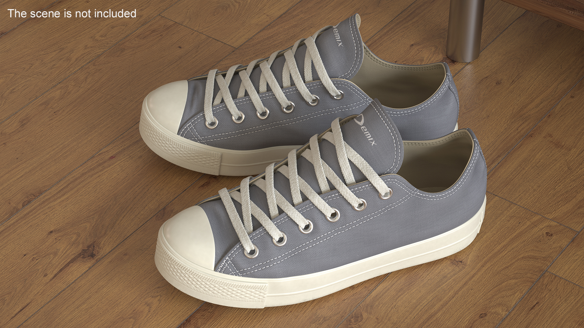 Casual Canvas Sneakers 3D