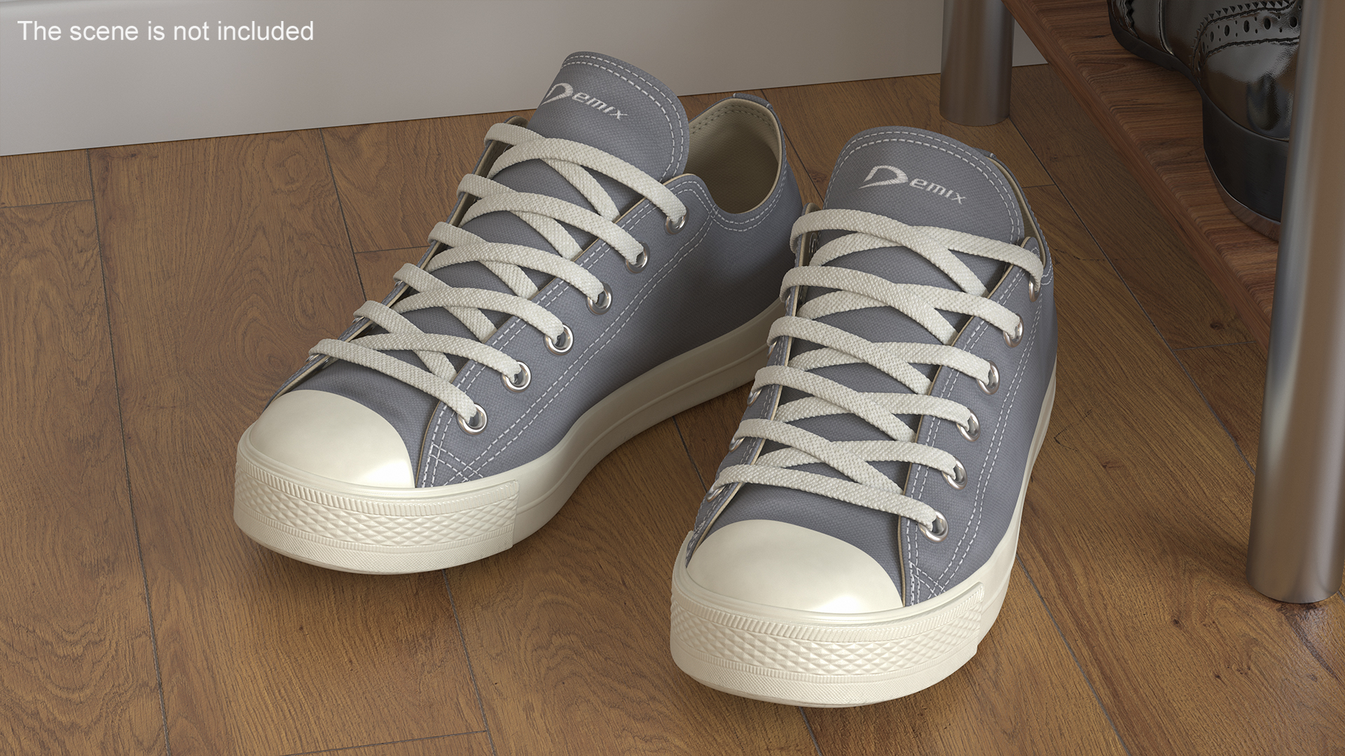 Casual Canvas Sneakers 3D