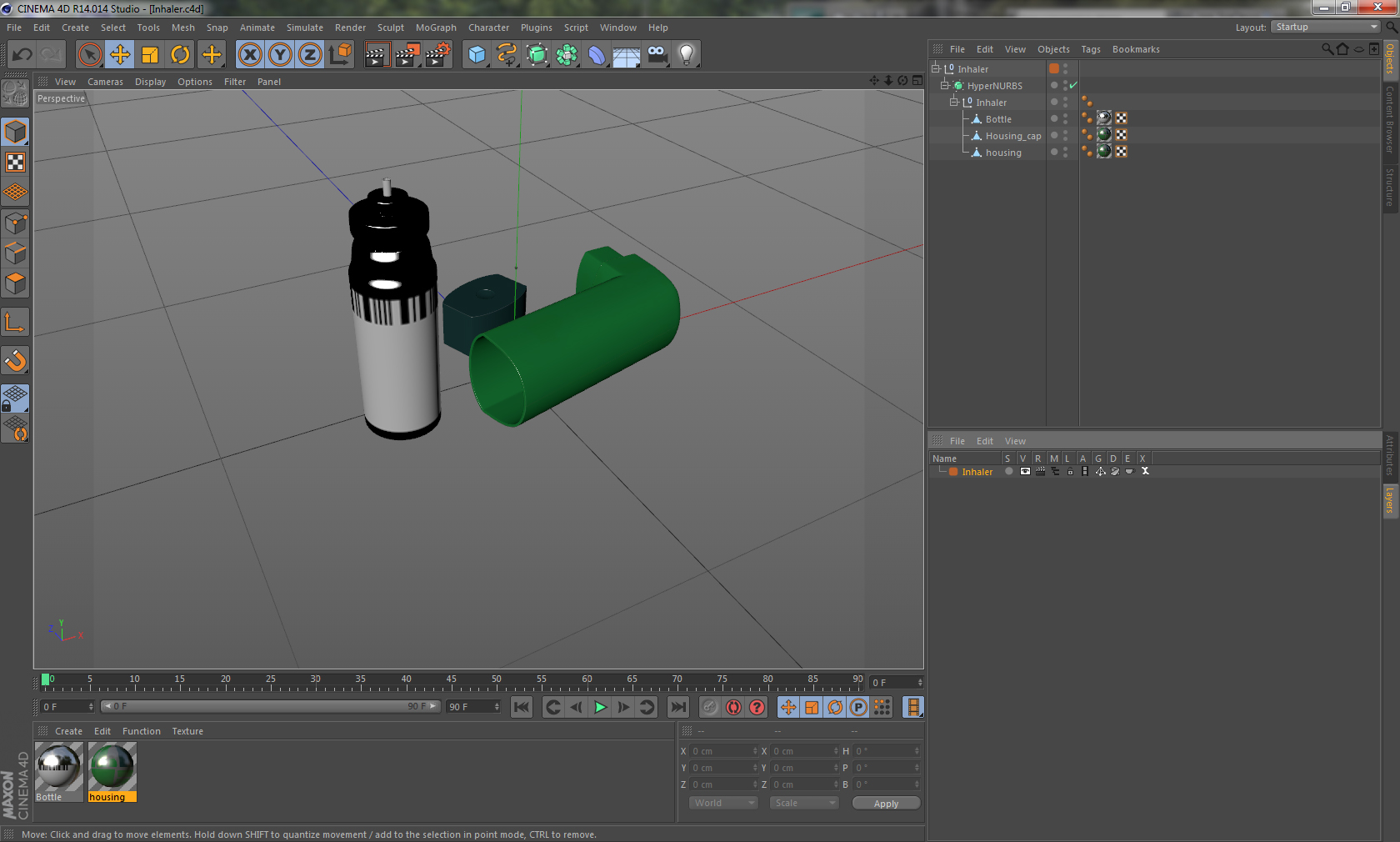 Inhaler 3D model