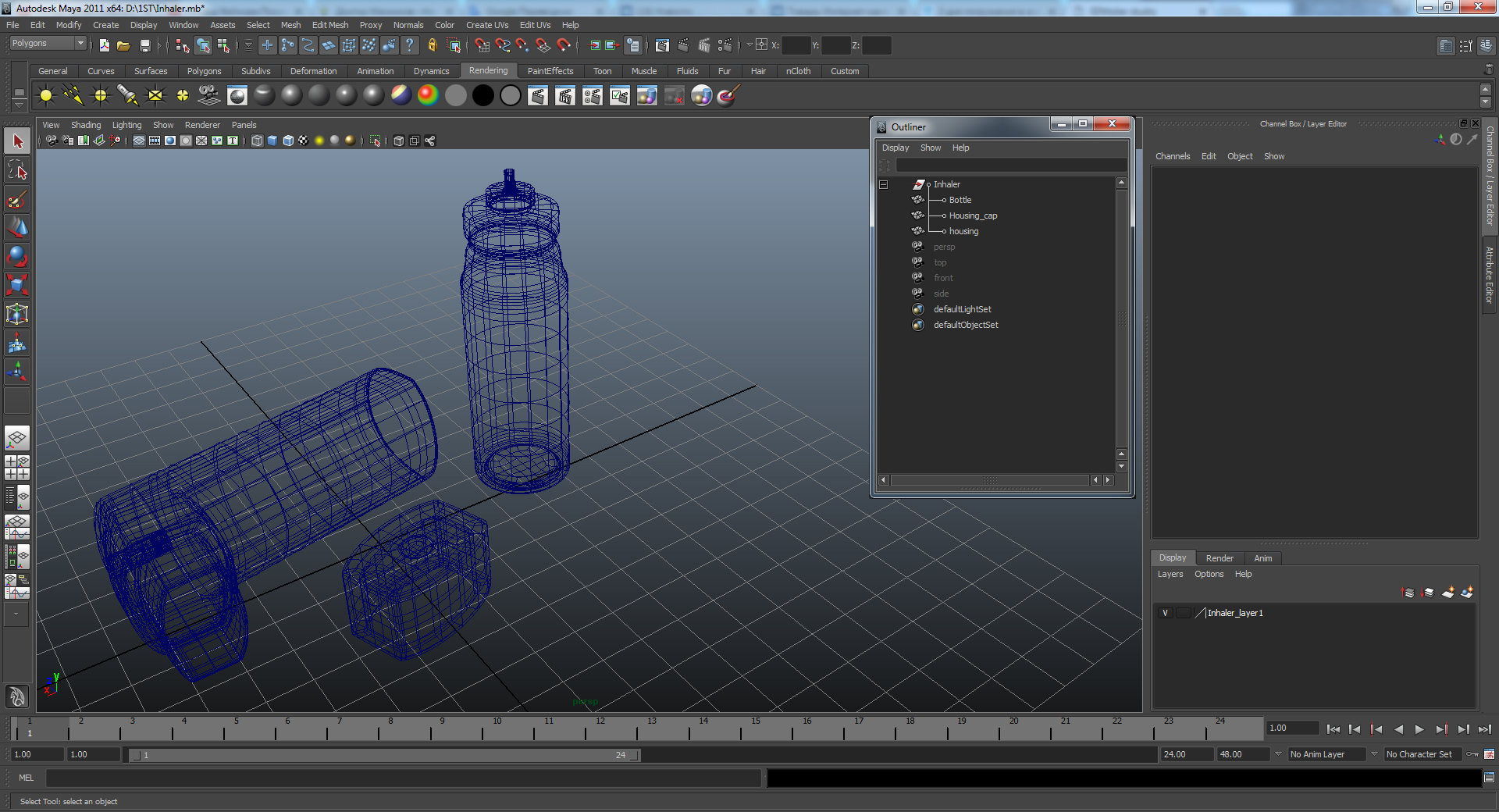 Inhaler 3D model