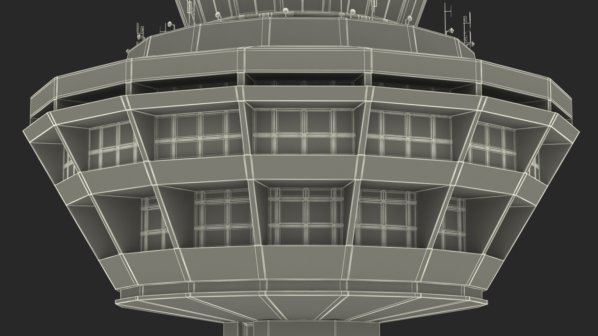 3D Changi Airport Control Tower model