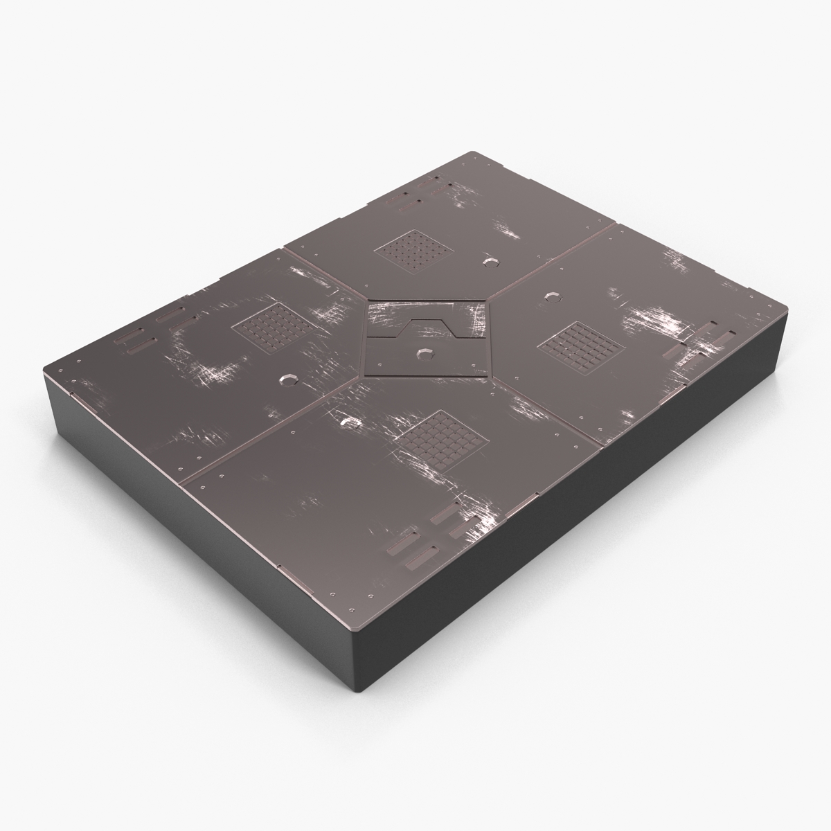 3D Sci Fi Anodized Panel 2 model