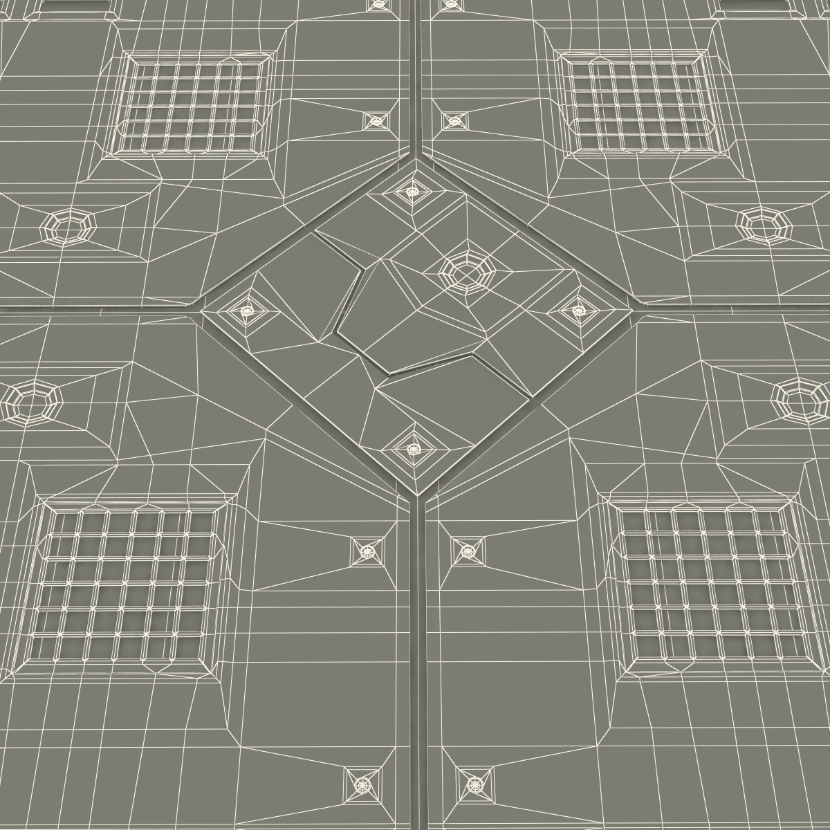 3D Sci Fi Anodized Panel 2 model