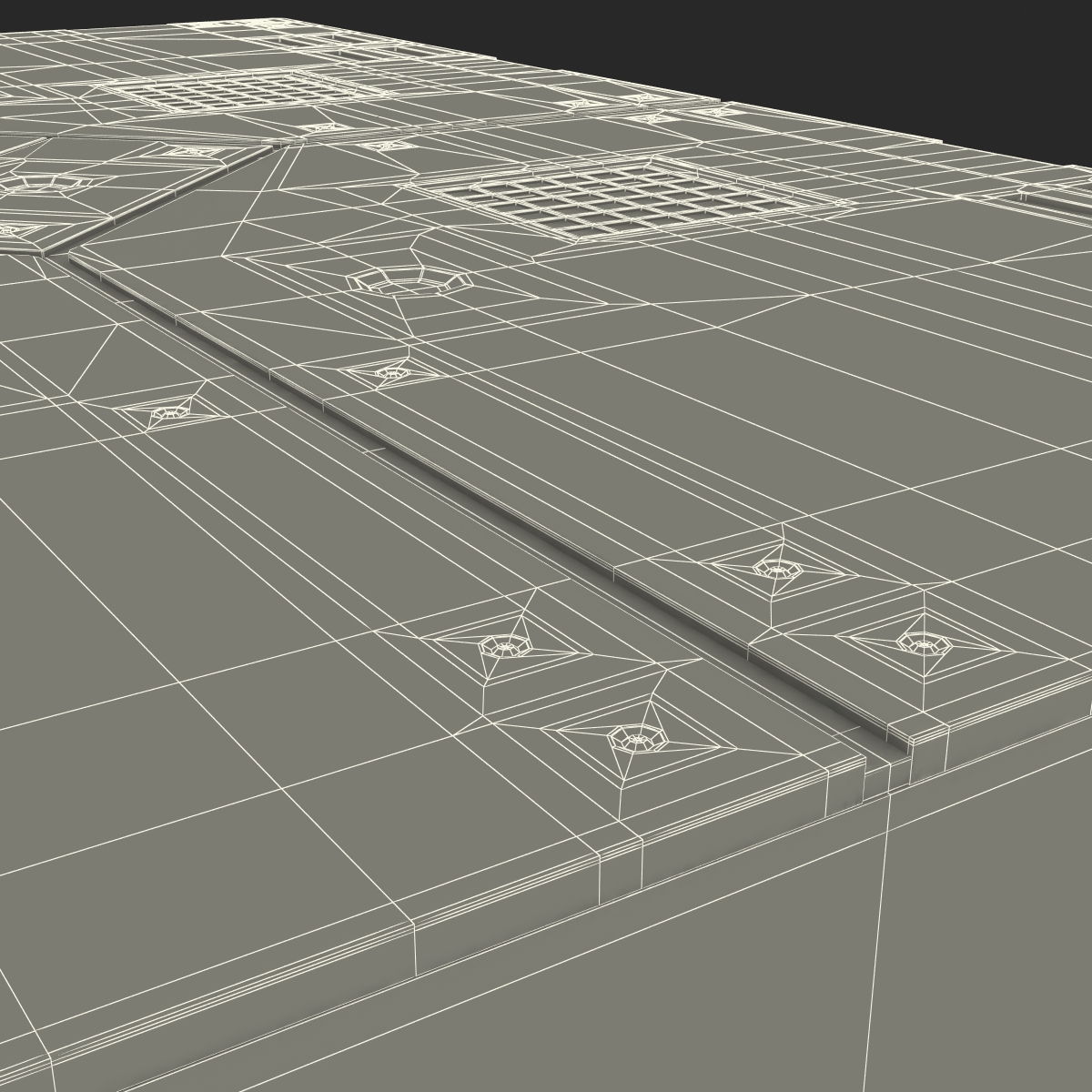 3D Sci Fi Anodized Panel 2 model
