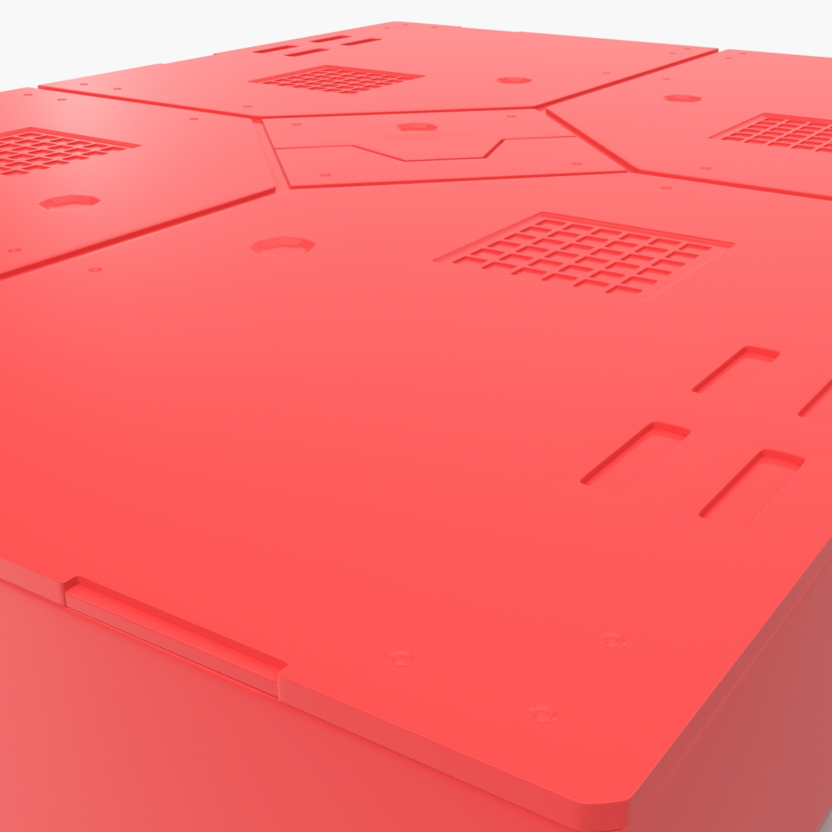 3D Sci Fi Anodized Panel 2 model