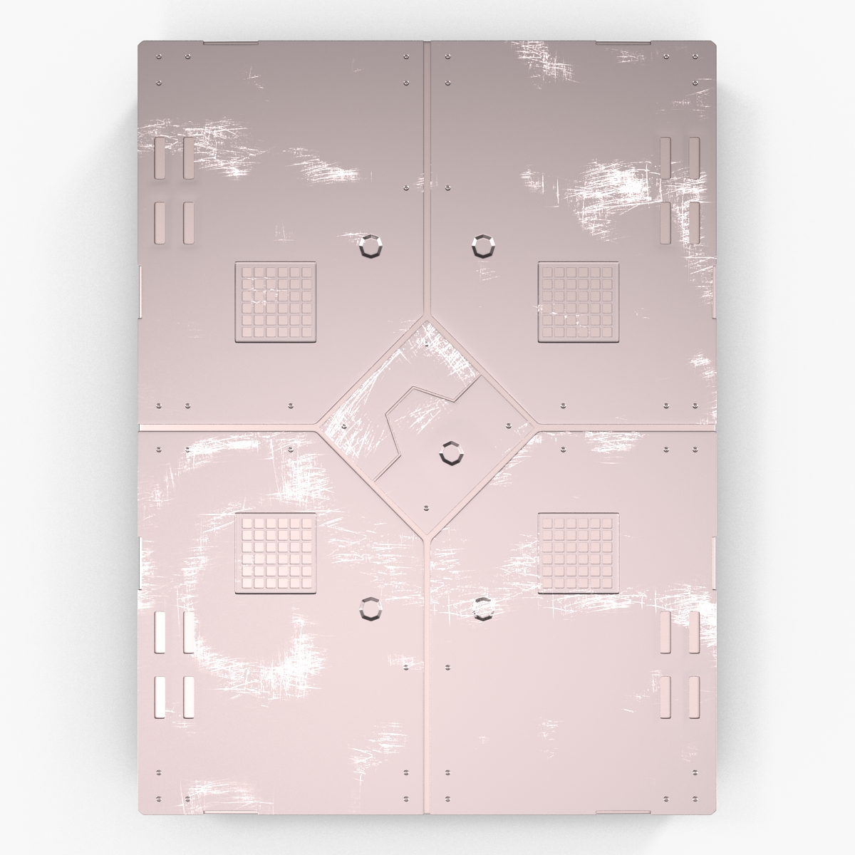 3D Sci Fi Anodized Panel 2 model