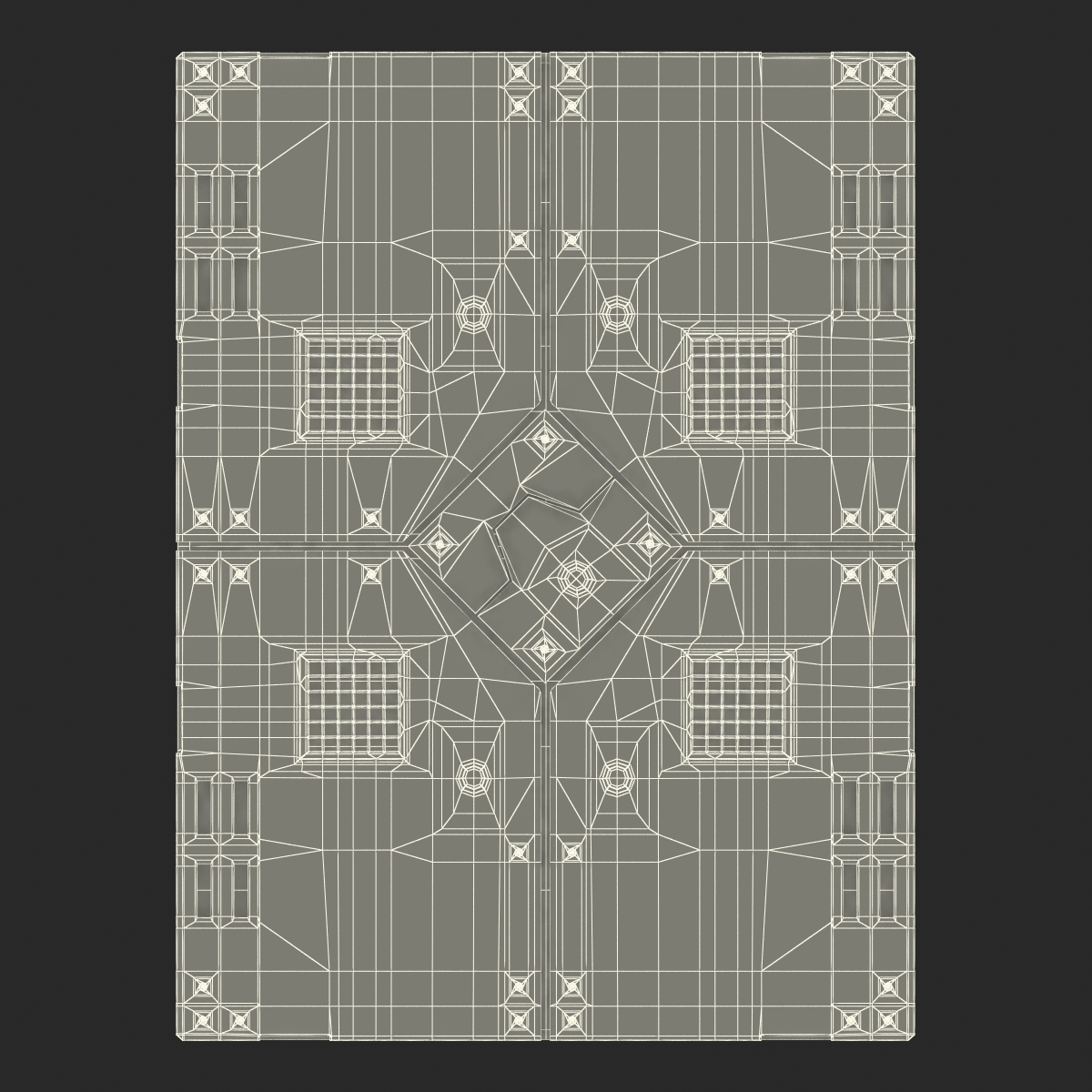 3D Sci Fi Anodized Panel 2 model