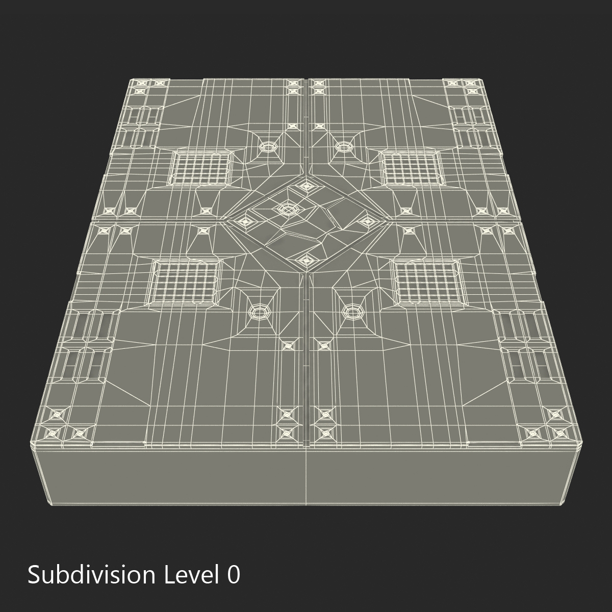 3D Sci Fi Anodized Panel 2 model