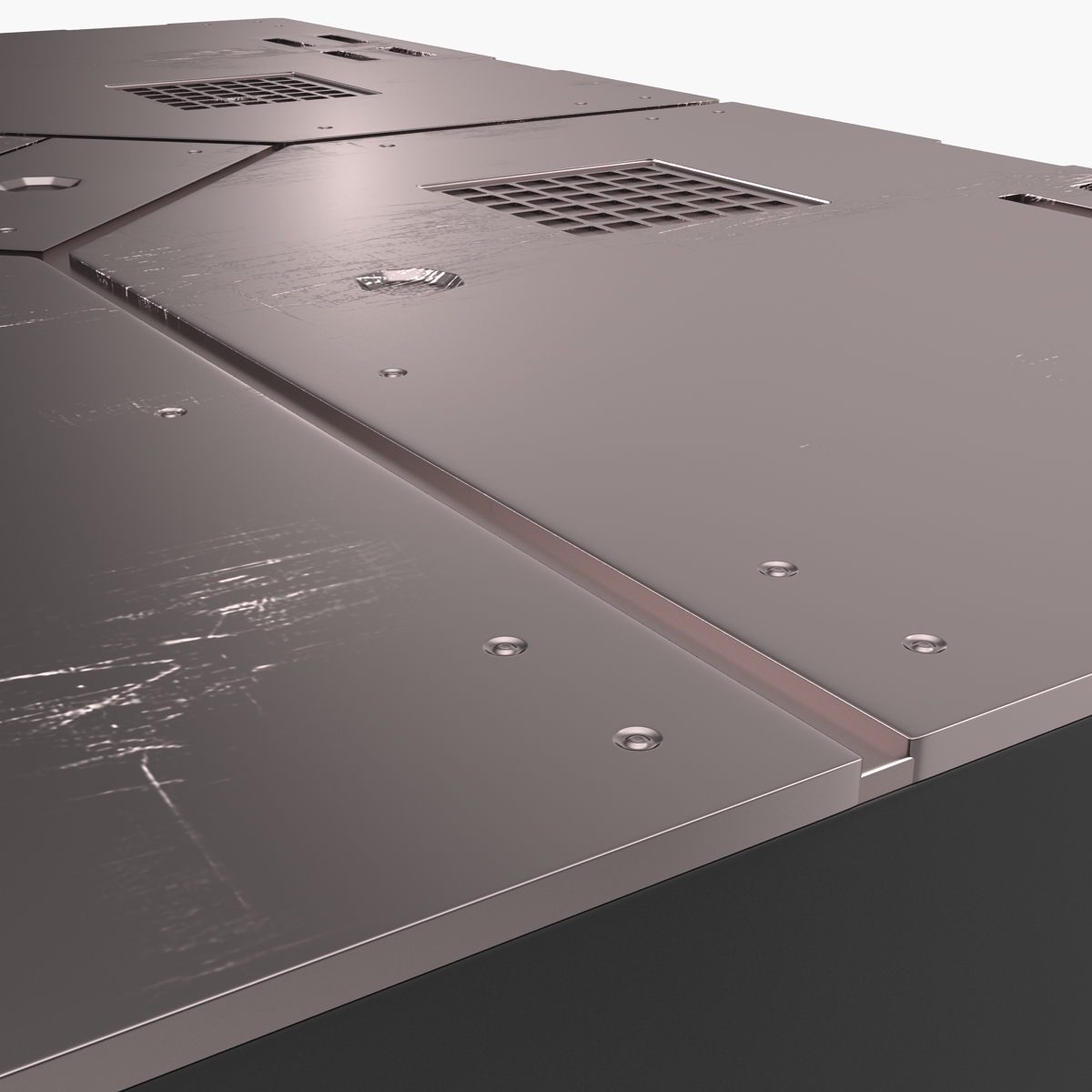 3D Sci Fi Anodized Panel 2 model