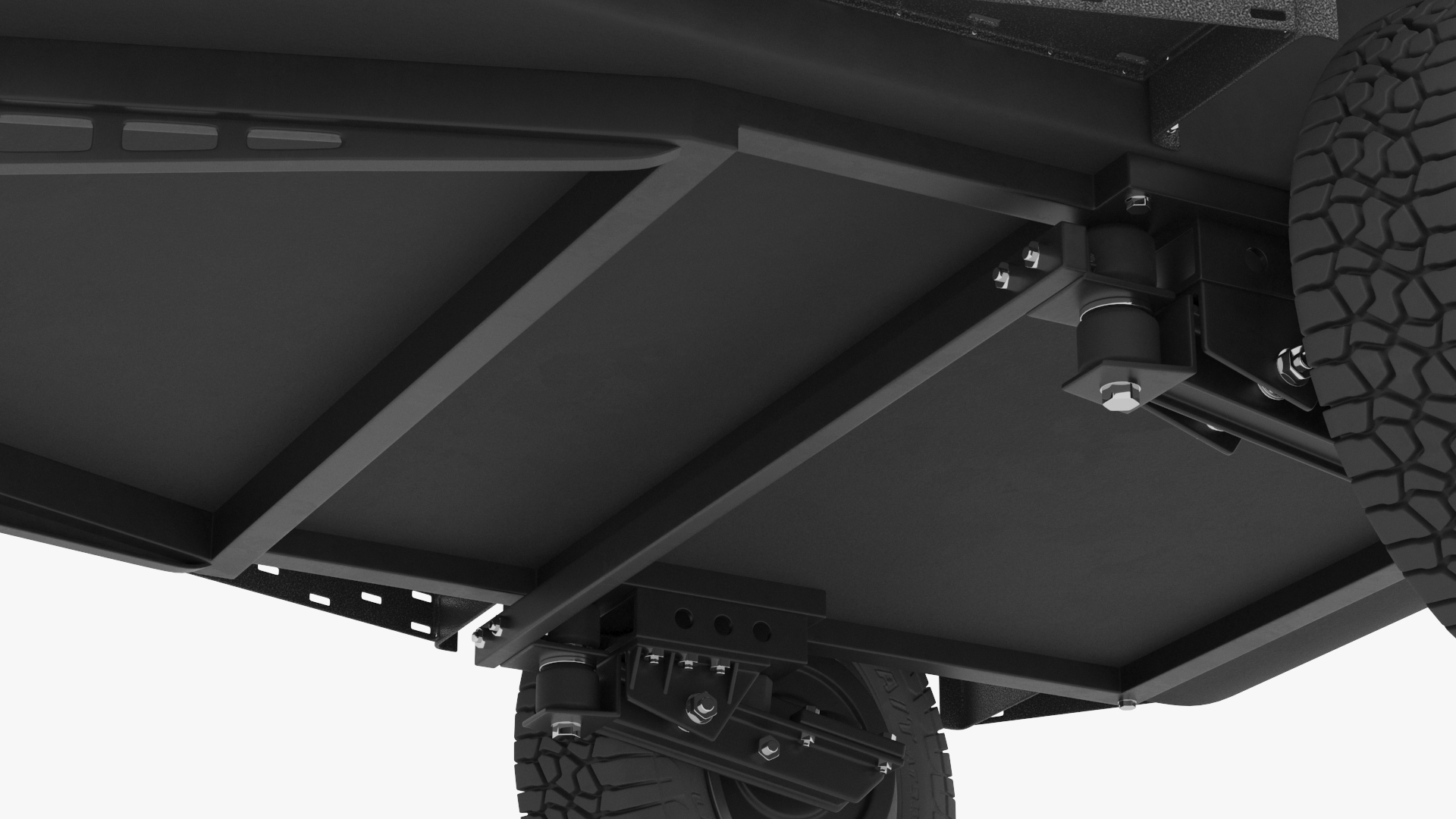 Trailer Teardrop Black 3D