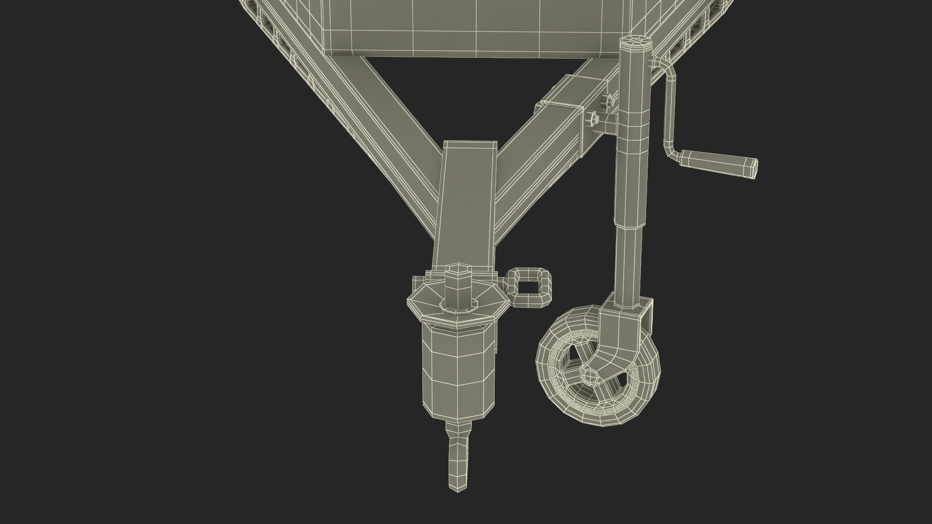 Trailer Teardrop Black 3D