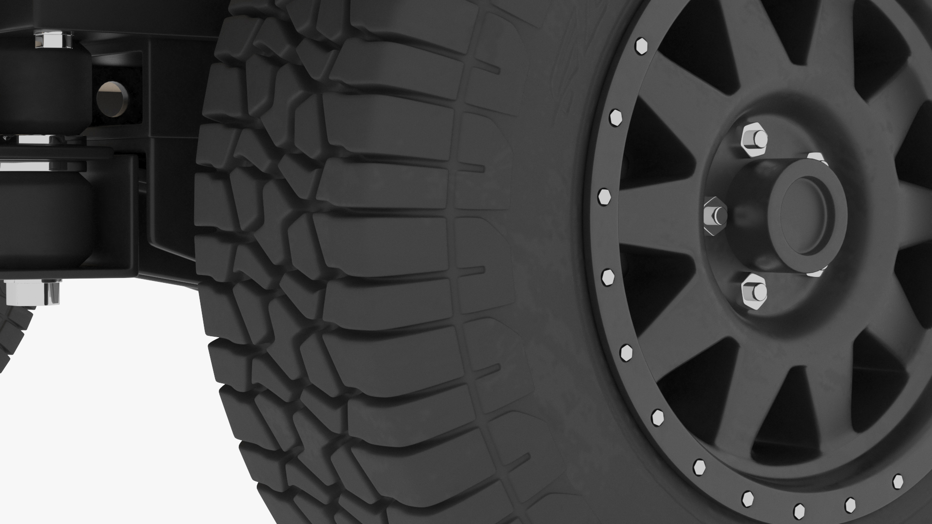 Trailer Teardrop Black 3D