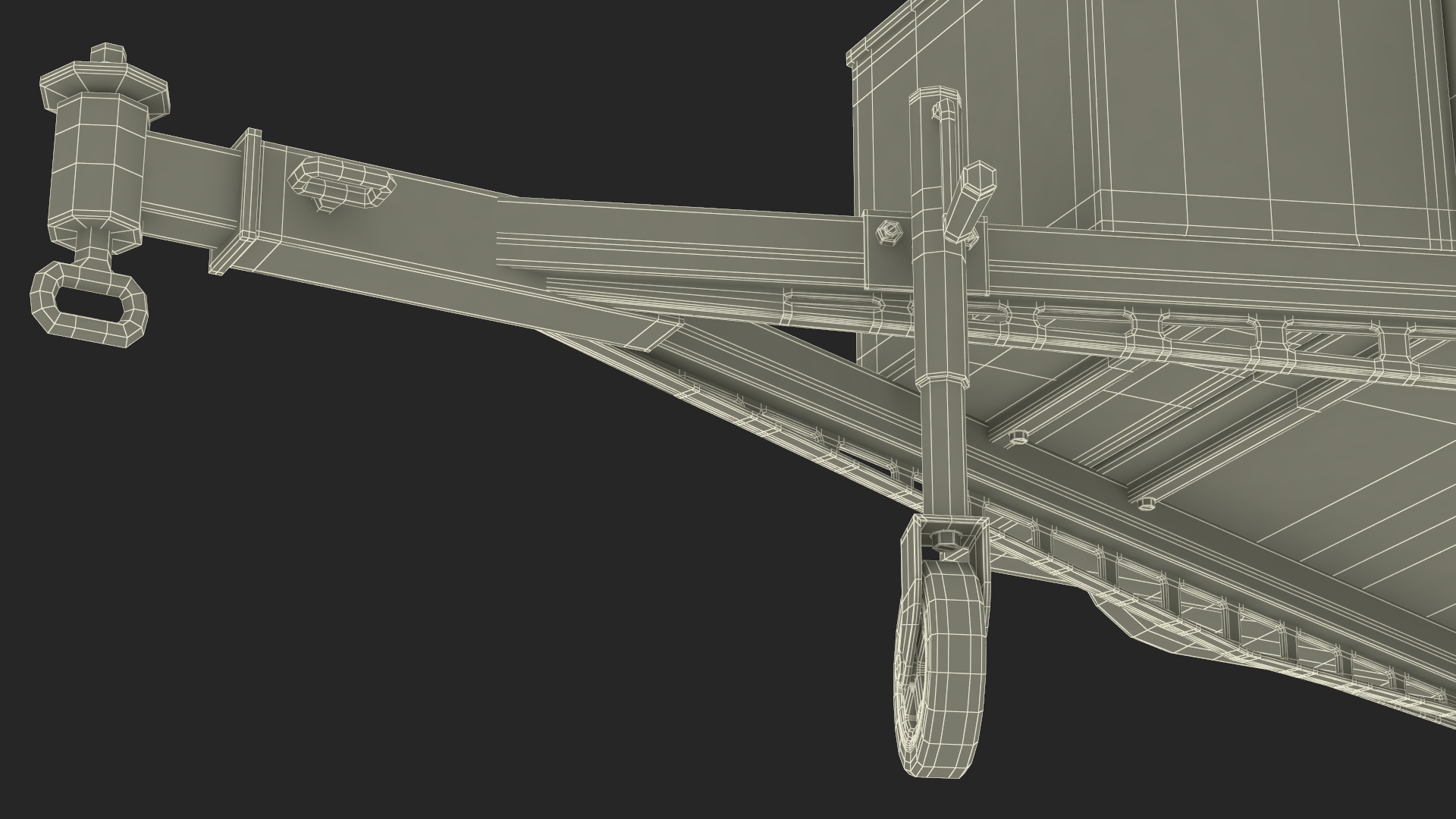 Trailer Teardrop Black 3D