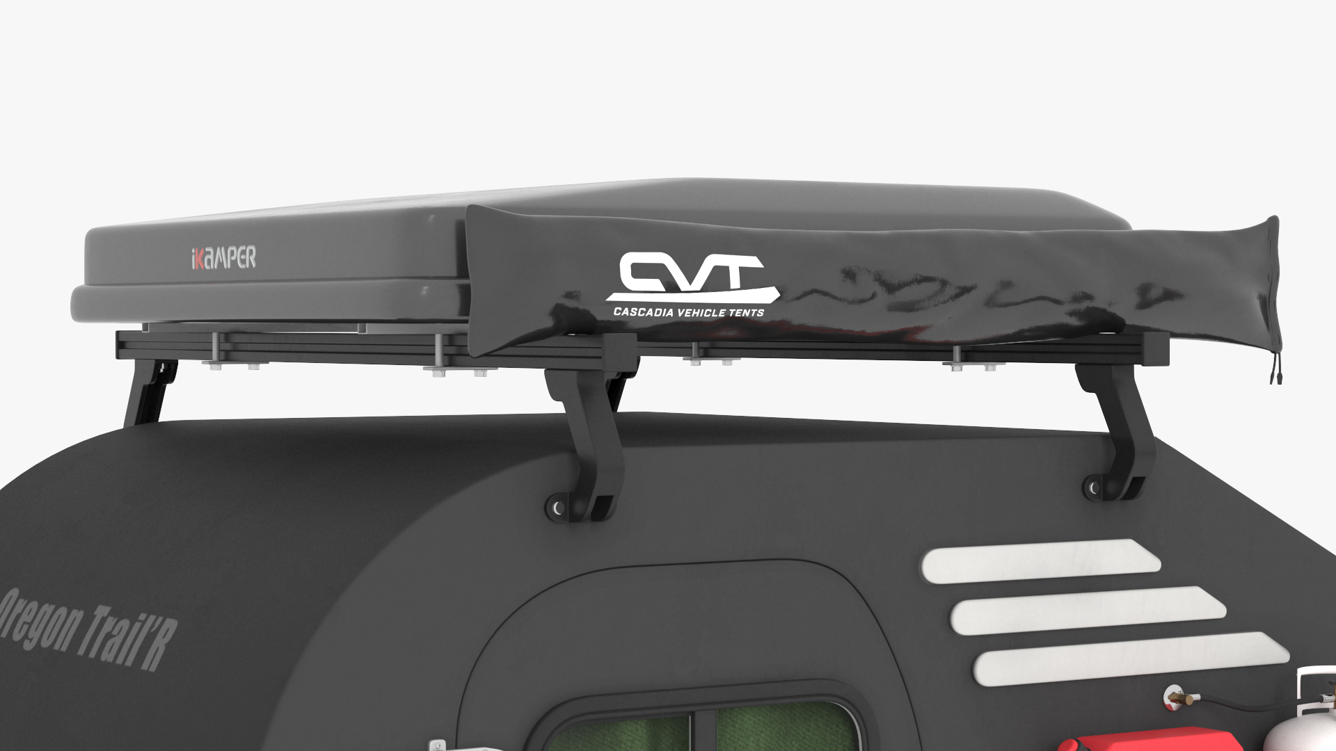 Trailer Teardrop Black 3D