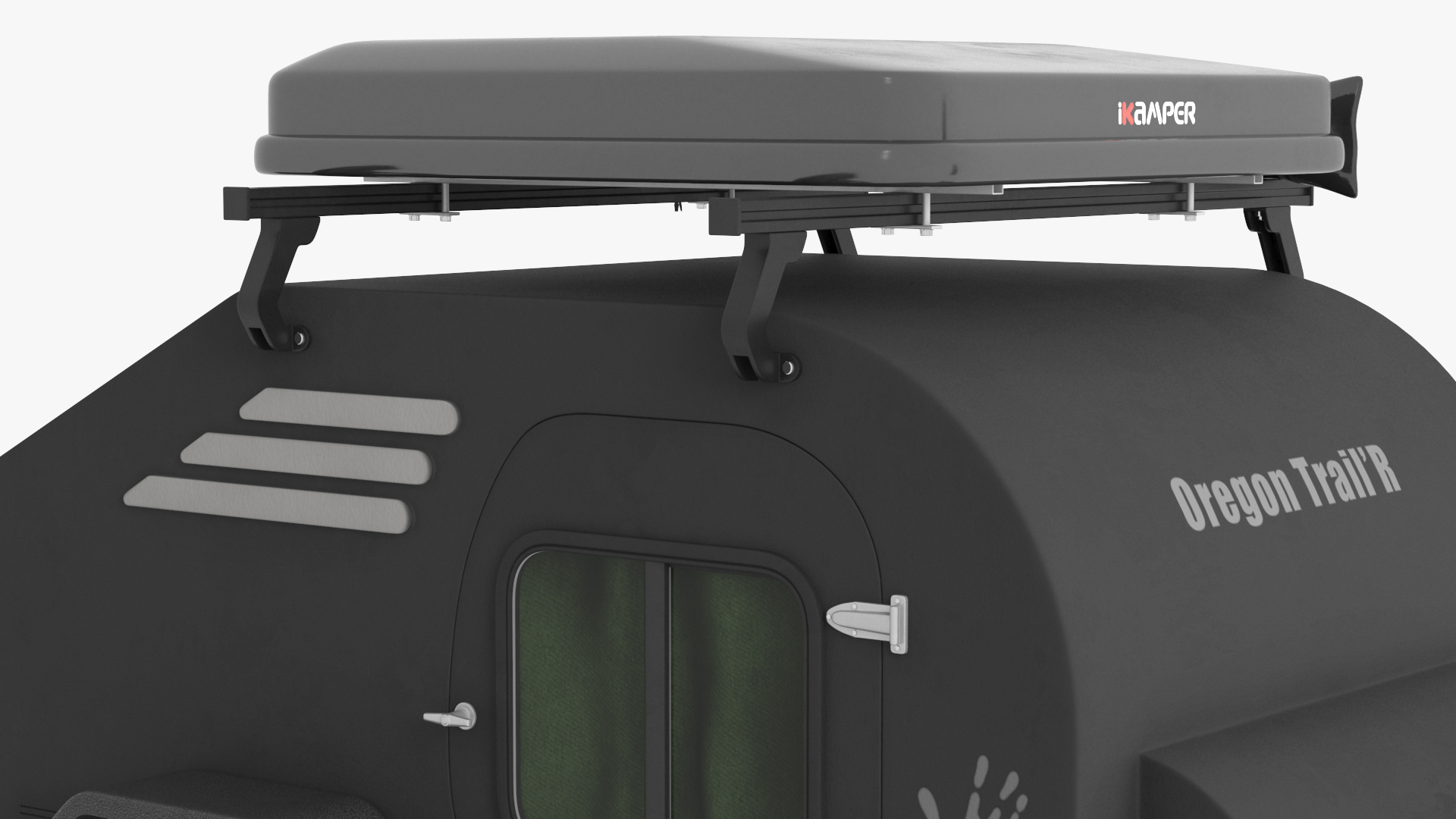 Trailer Teardrop Black 3D
