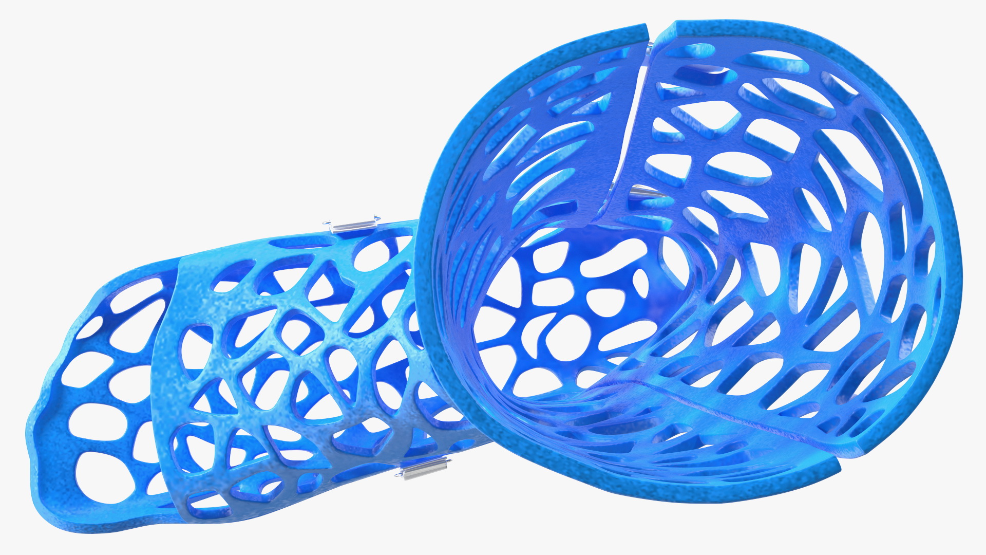 3D model 3D-Printed Orthopedic Cast Leg Blue