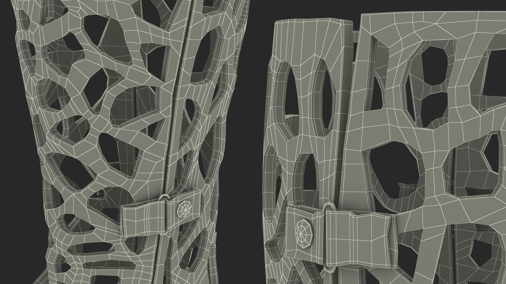 3D model 3D-Printed Orthopedic Cast Leg Blue