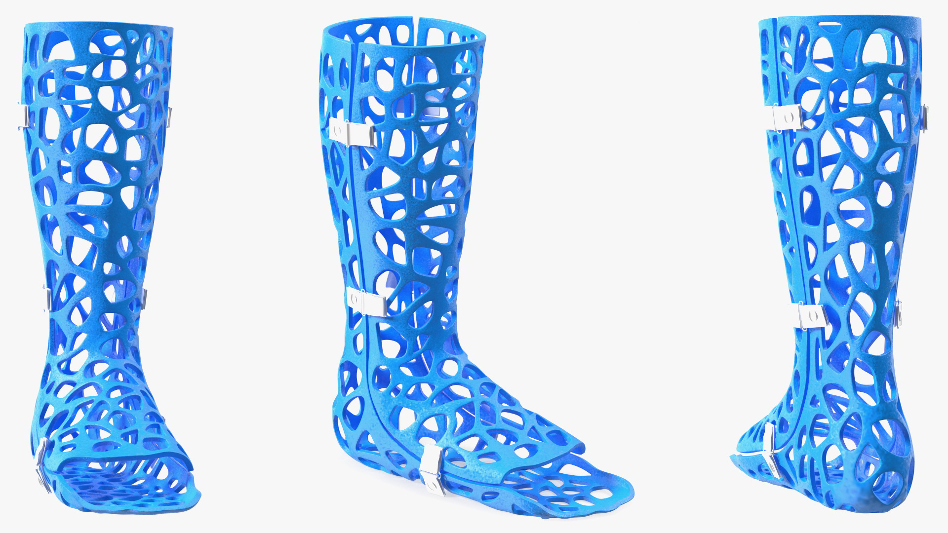 3D model 3D-Printed Orthopedic Cast Leg Blue