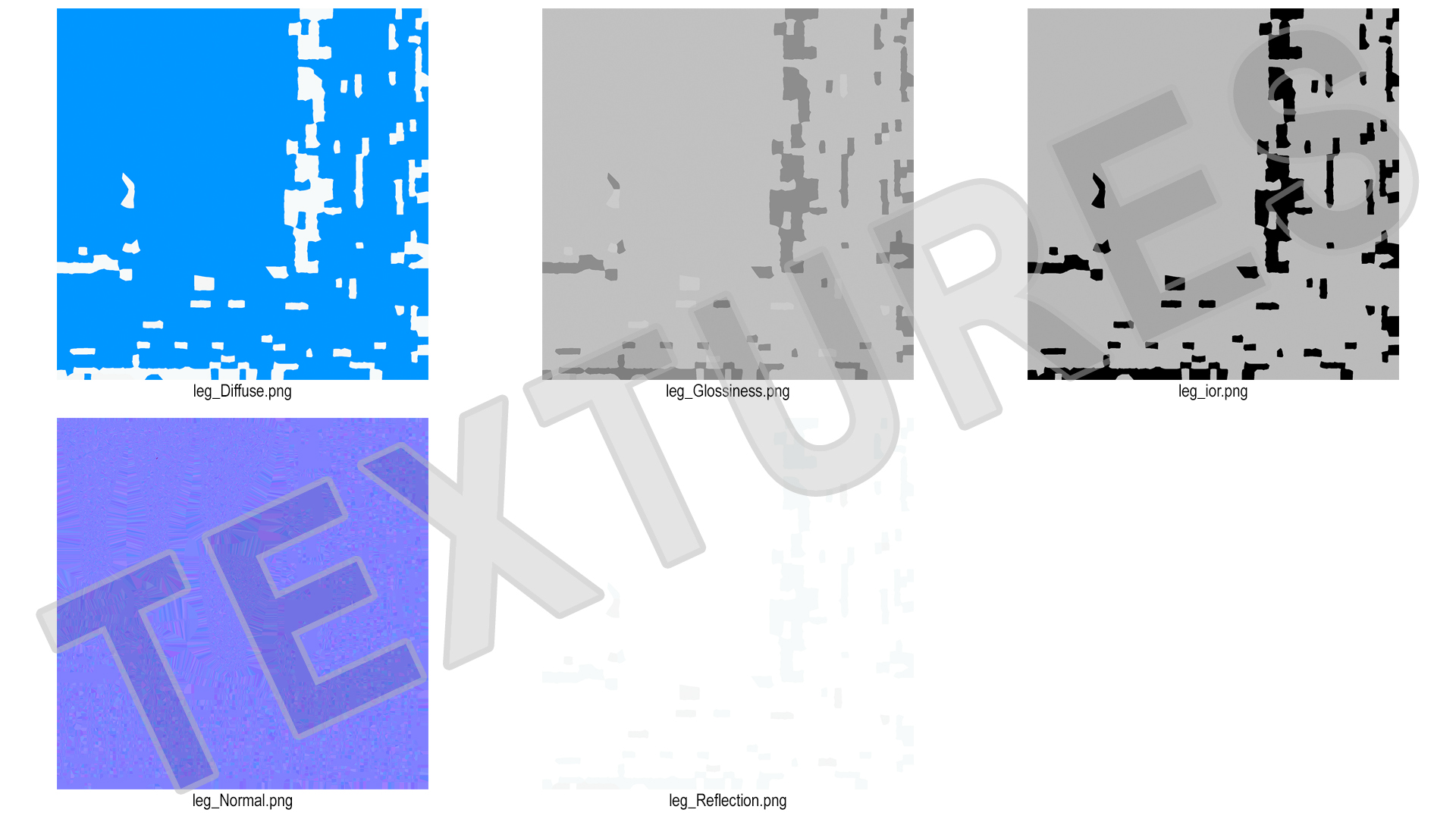 3D model 3D-Printed Orthopedic Cast Leg Blue