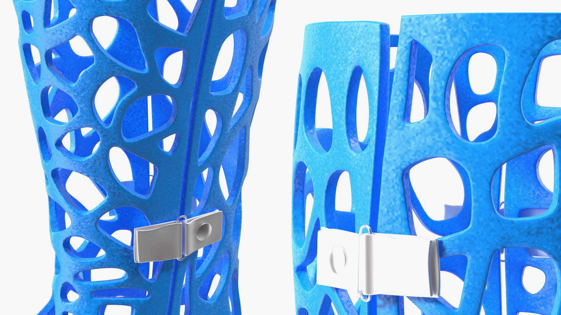 3D model 3D-Printed Orthopedic Cast Leg Blue