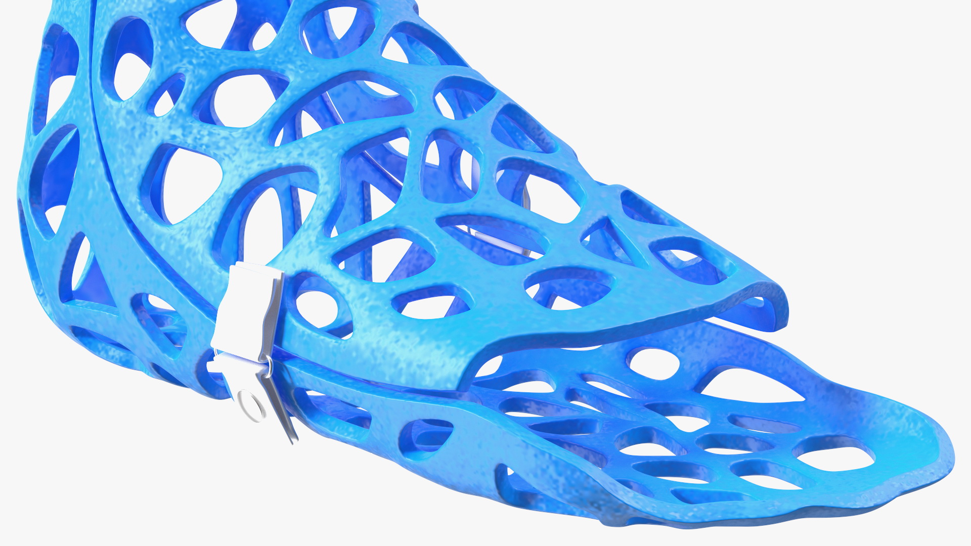 3D model 3D-Printed Orthopedic Cast Leg Blue