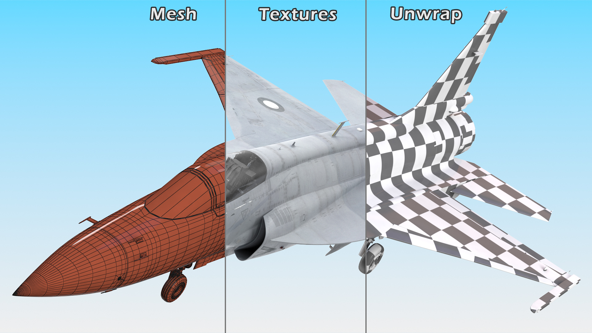 3D model Chengdu FC-1 Xiaolong Pakistan Air Force