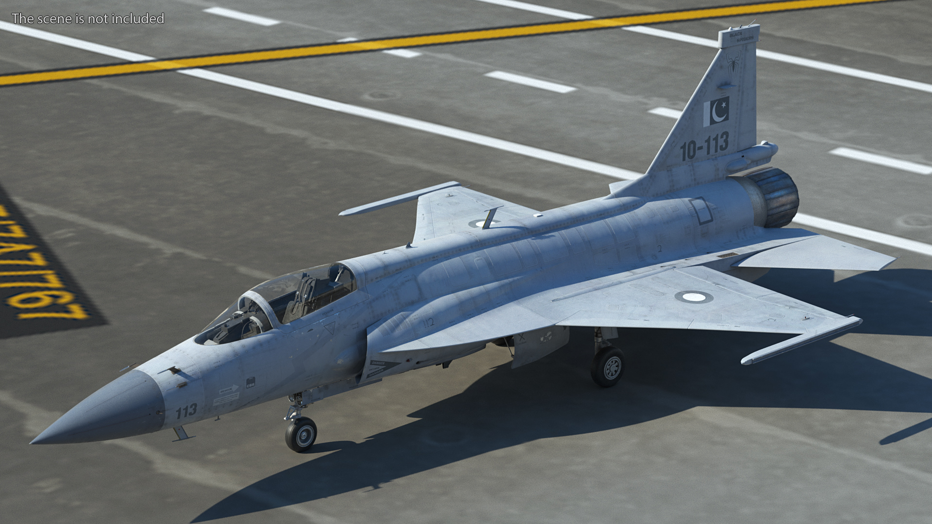3D model Chengdu FC-1 Xiaolong Pakistan Air Force