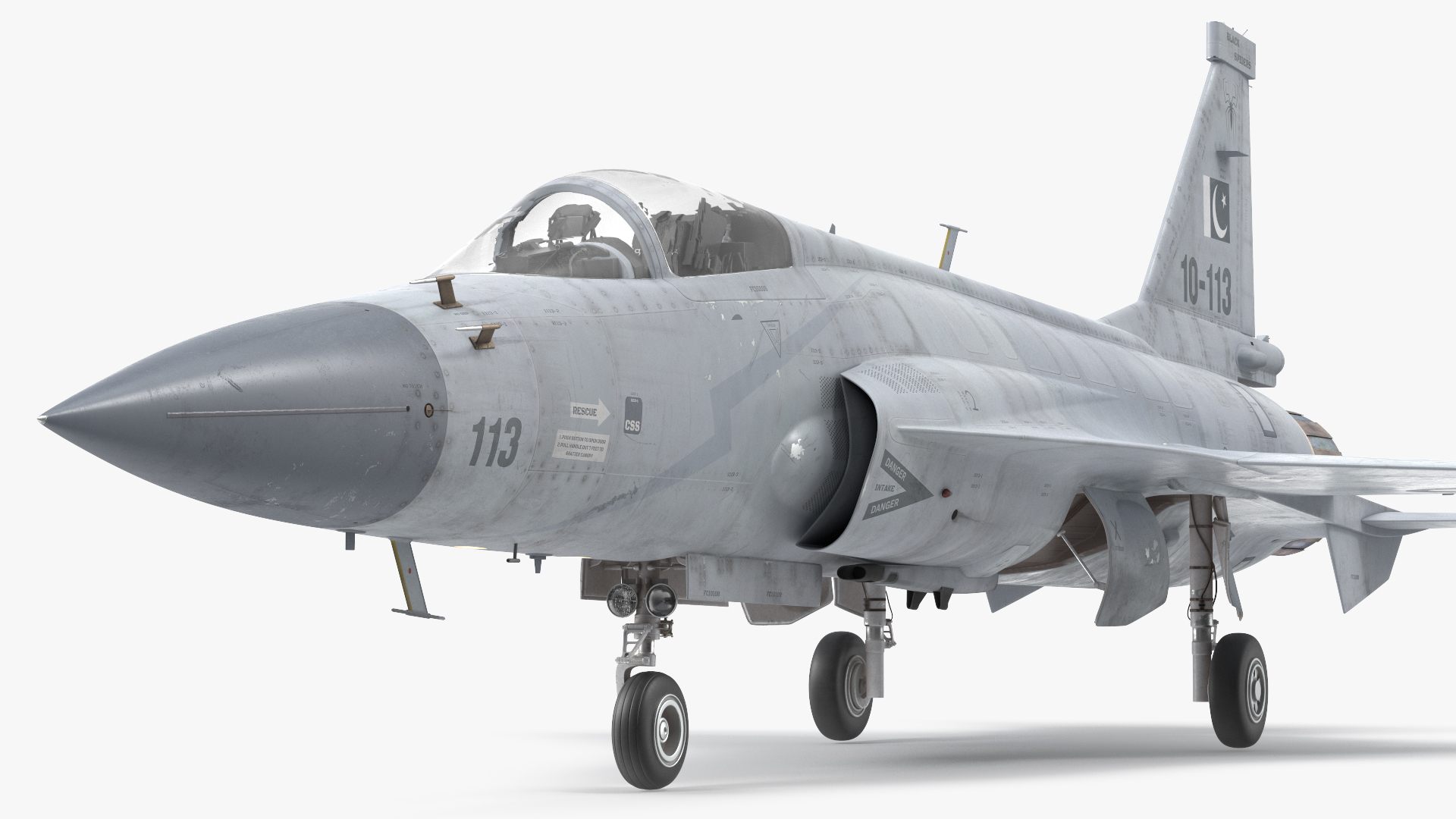 3D model Chengdu FC-1 Xiaolong Pakistan Air Force