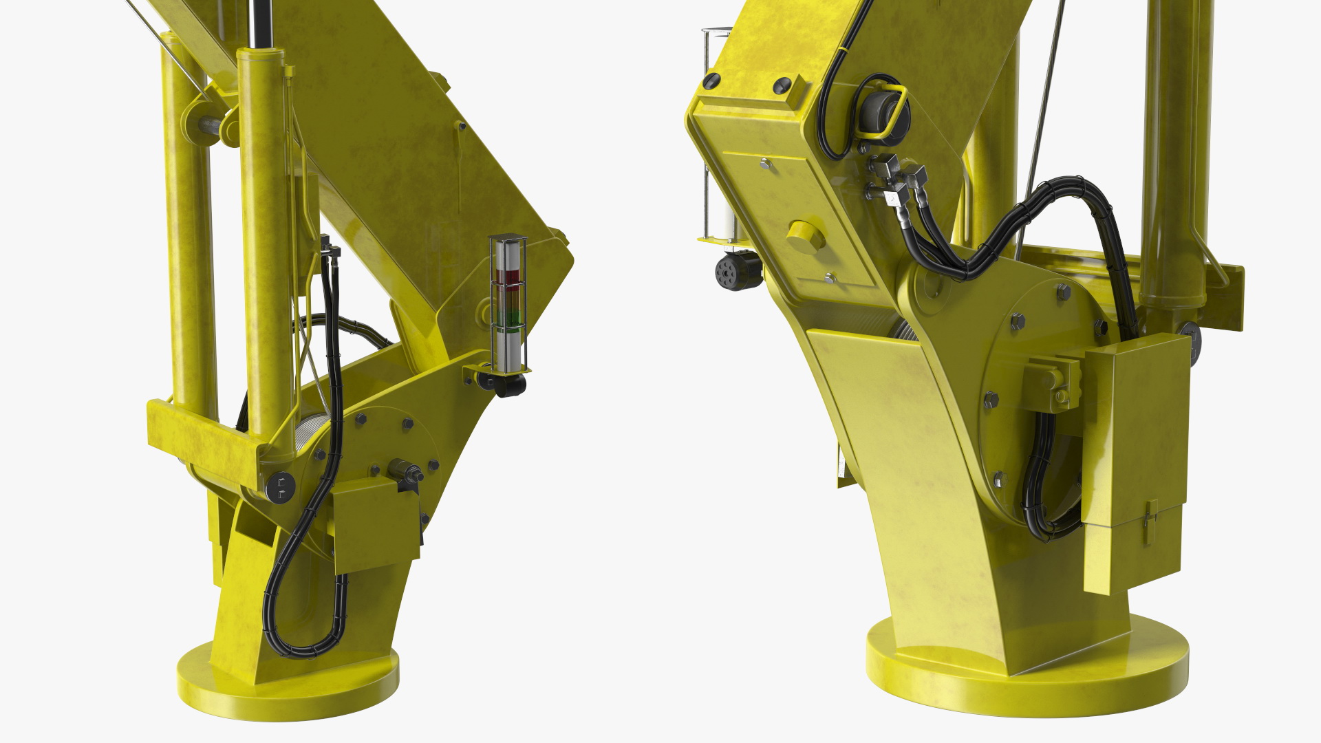 3D Heavy Duty Mini Crane Rigged model