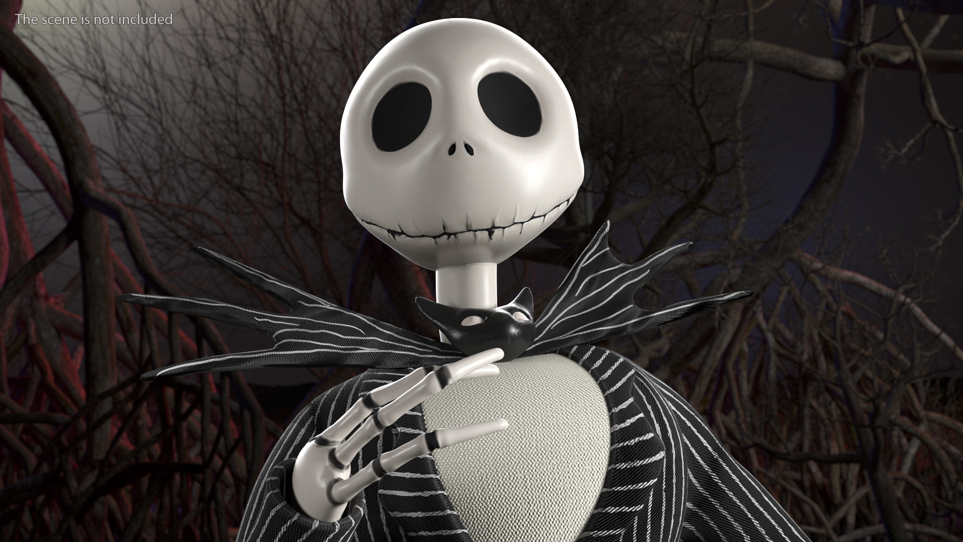 3D Jack Skellington Character Rigged model