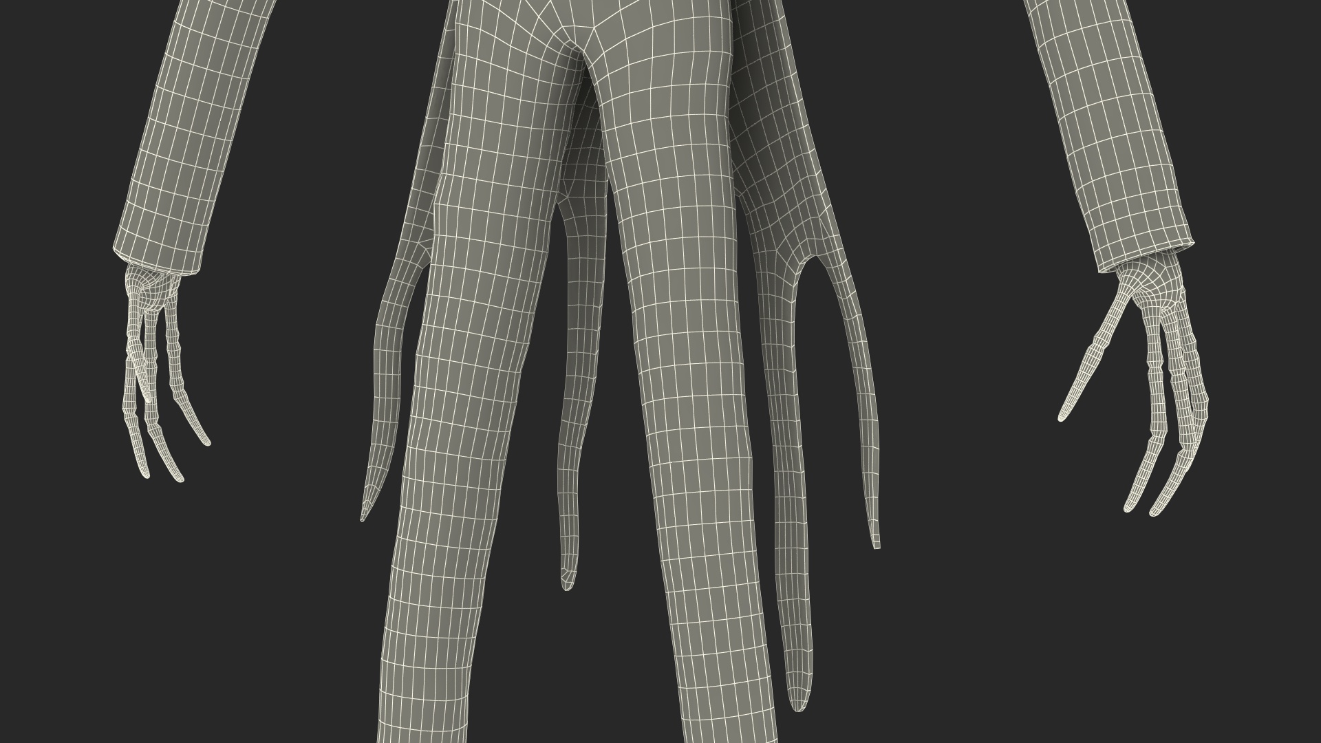 3D Jack Skellington Character Rigged model