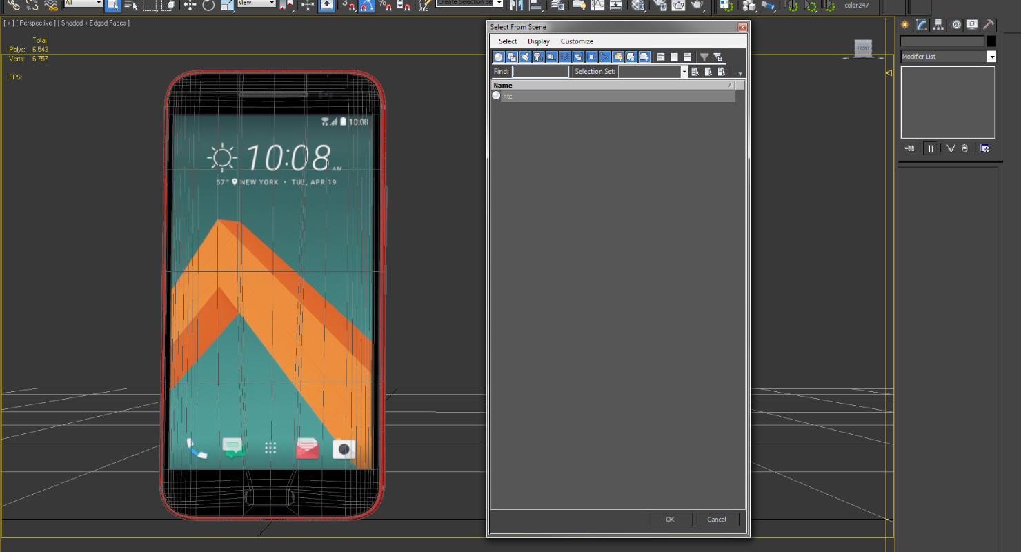 HTC 10 Camellia Red 3D model