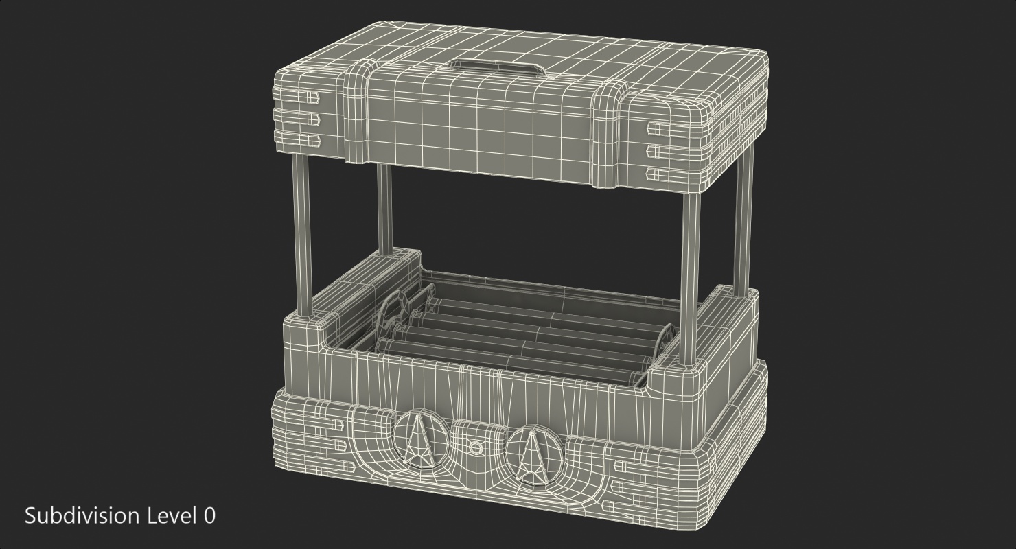 3D Retro Hot Dog Roller Grill