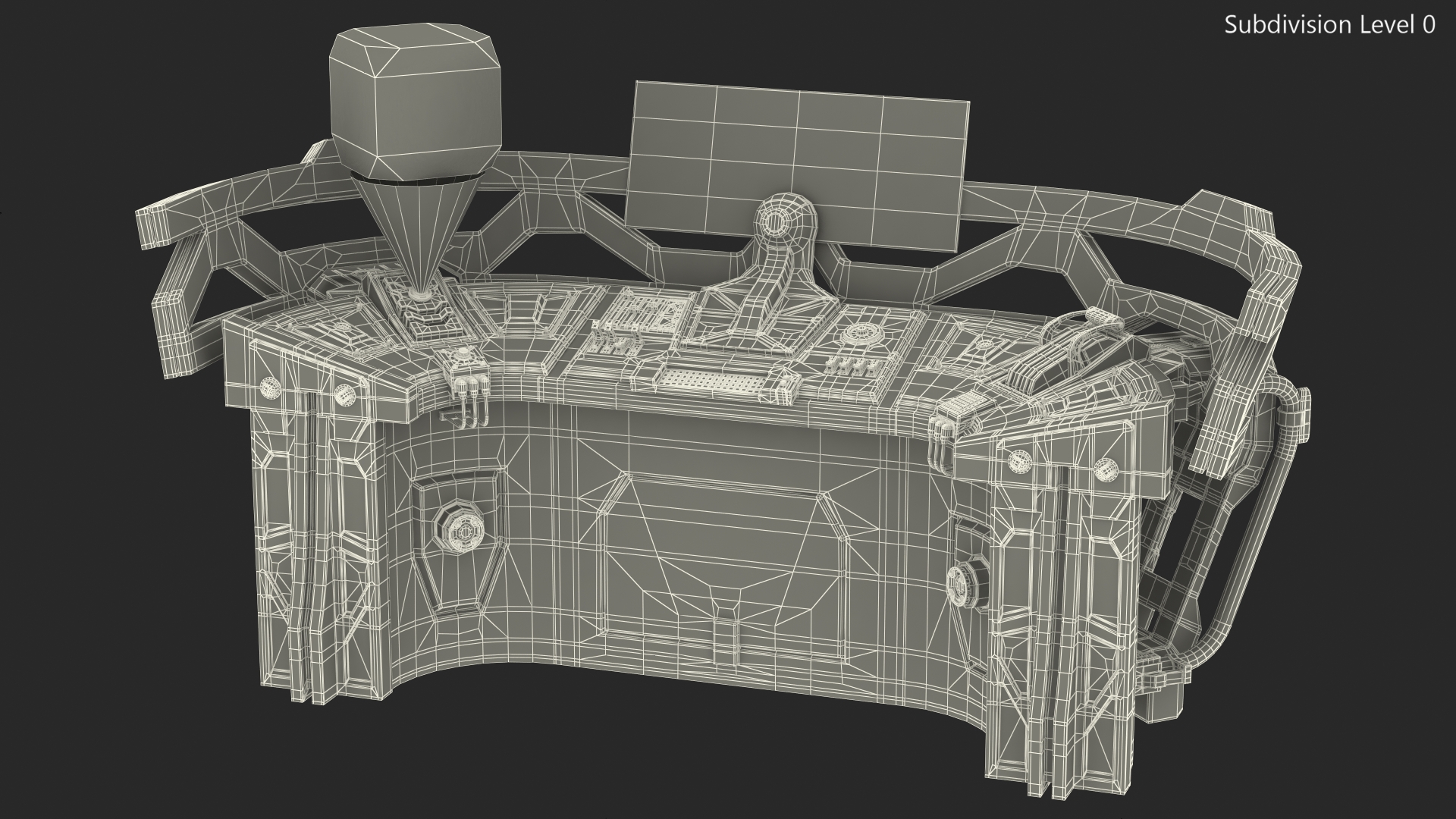 Futuristic Control Panel 3D model