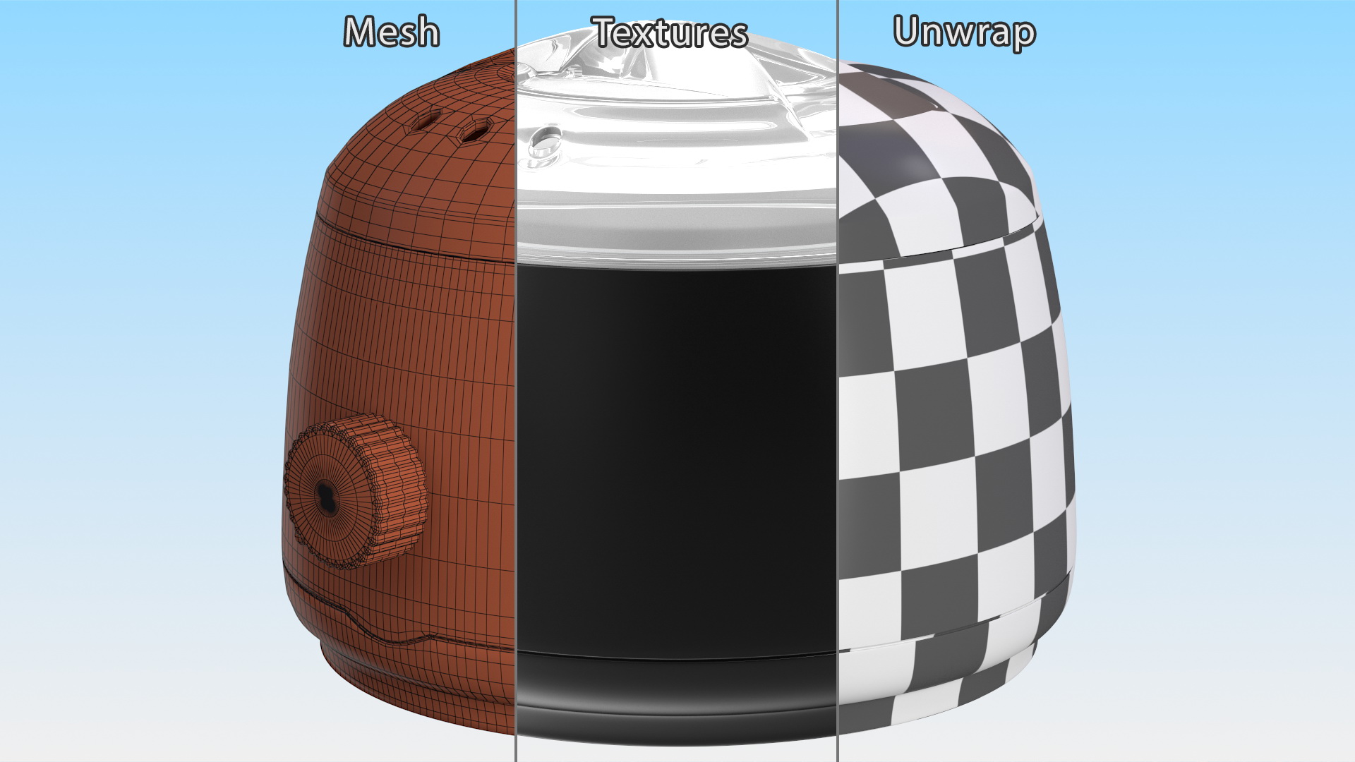 Digital Wax Warmer Black 3D model