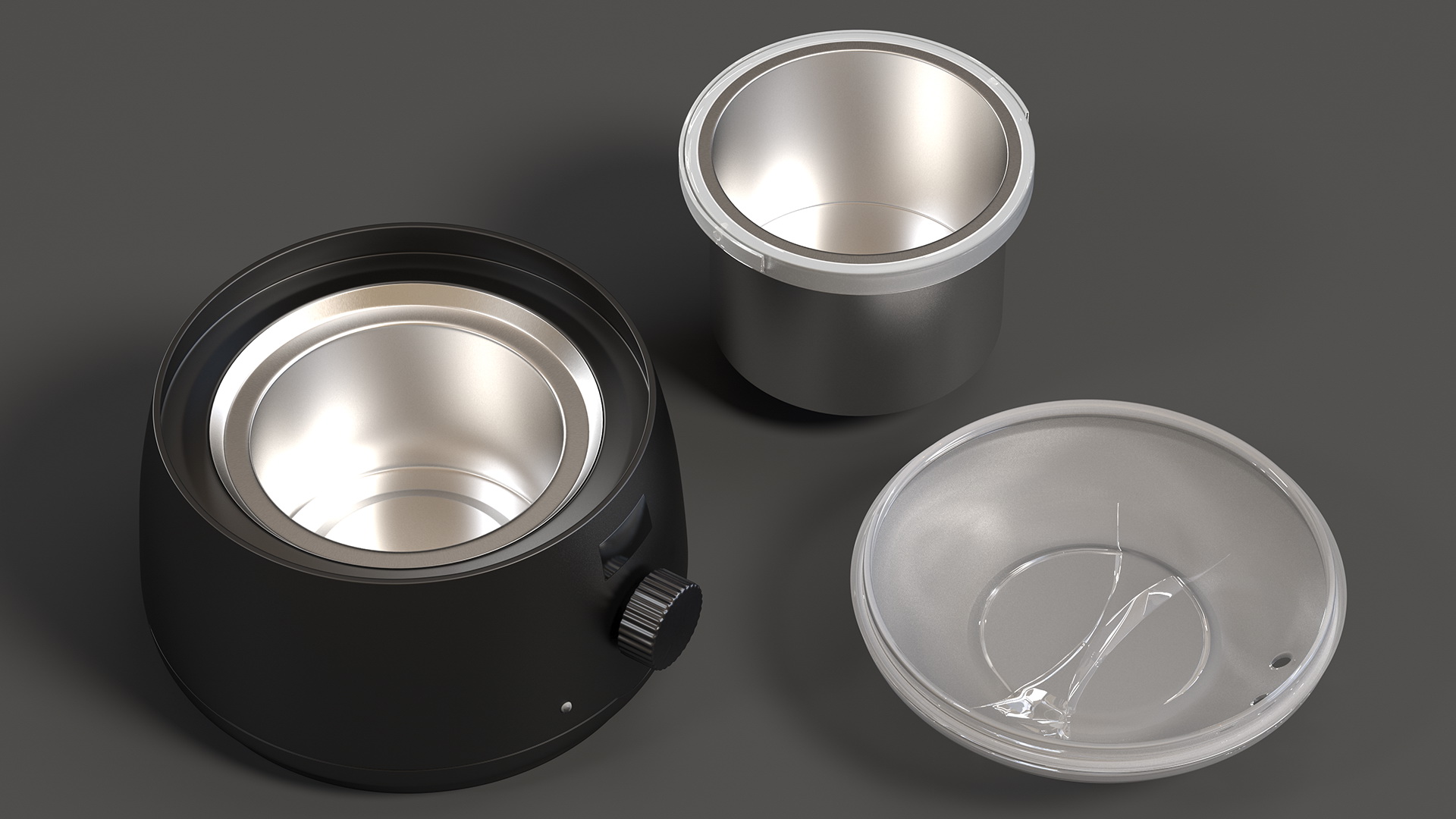 Digital Wax Warmer Black 3D model