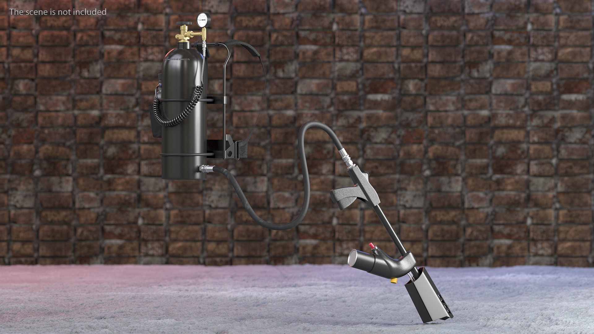 Modern Portable Backpack Flamethrower 3D