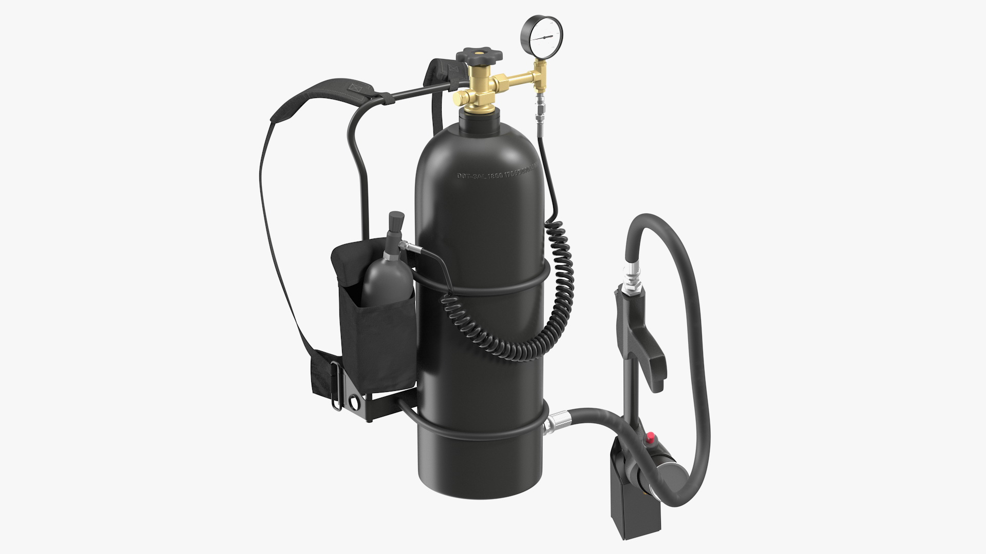 Modern Portable Backpack Flamethrower 3D